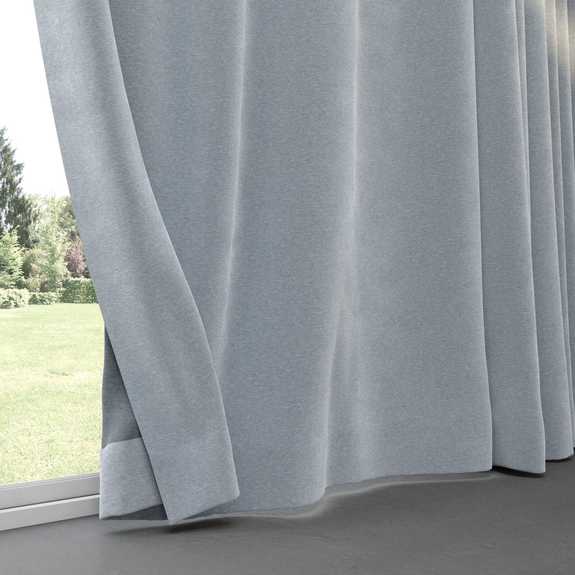 Bottom view of Geneva Horizon, pinch pleat