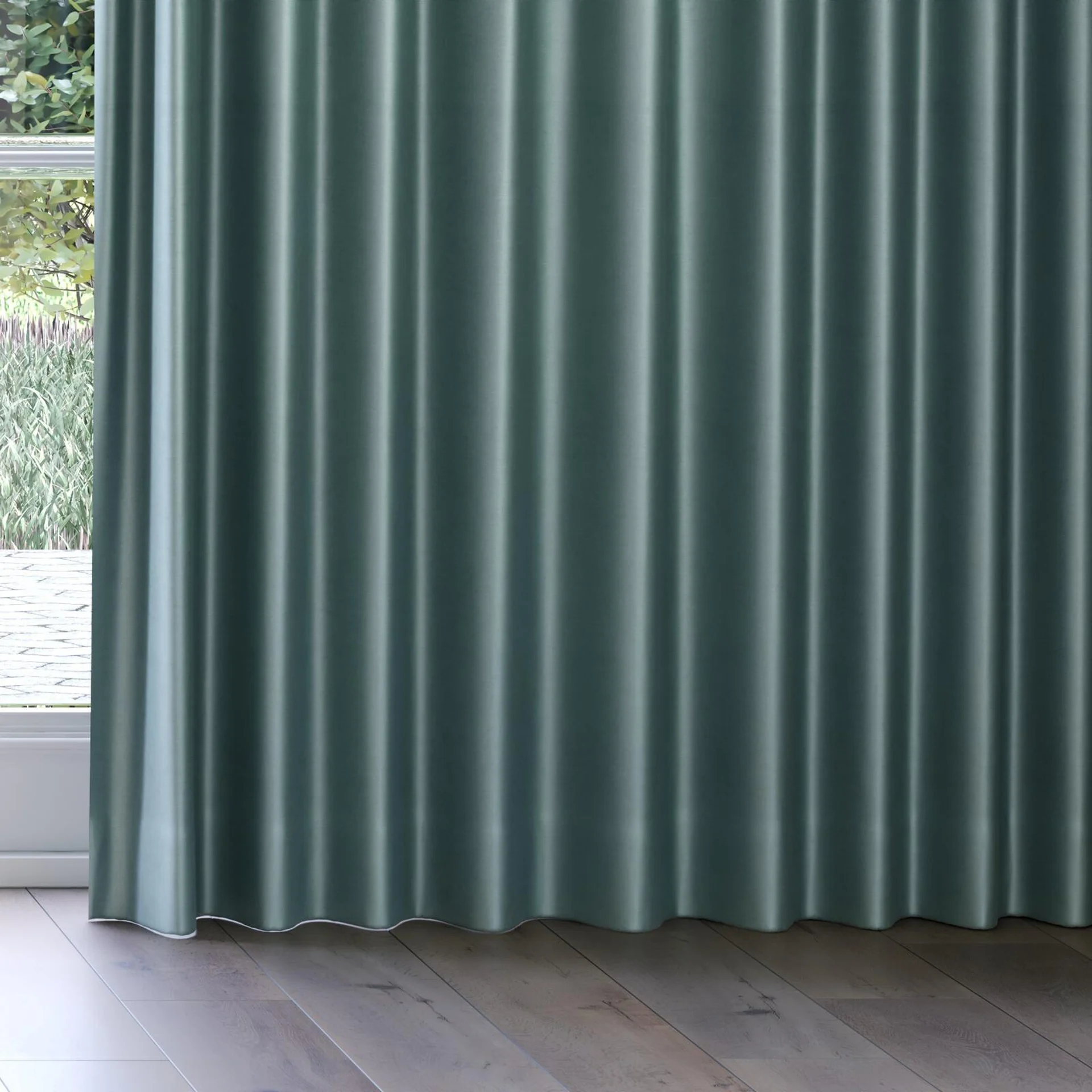 Bottom view of Mont Blanc Aqua, on curtain rail