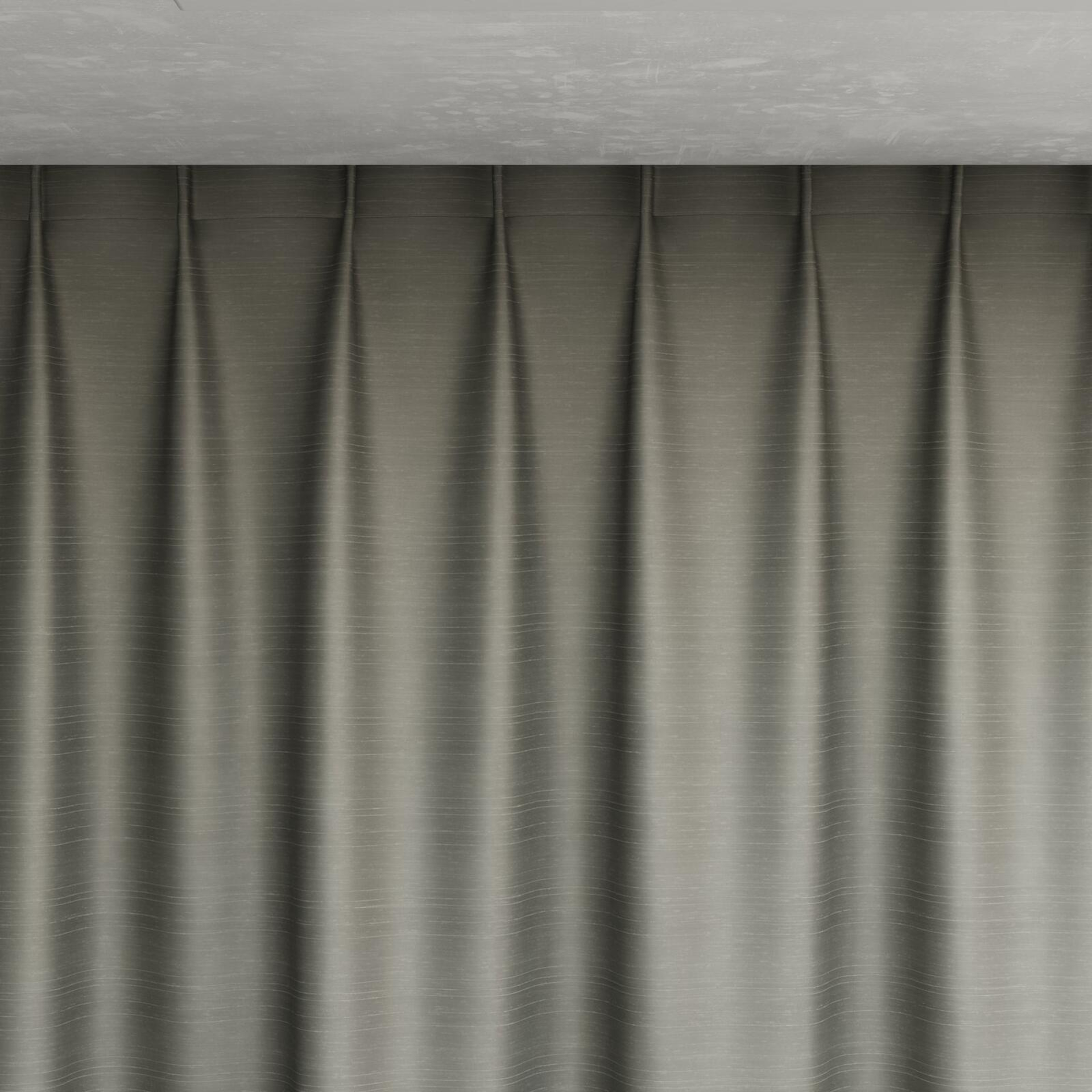 Top view of Silky Carbon, pinch pleat