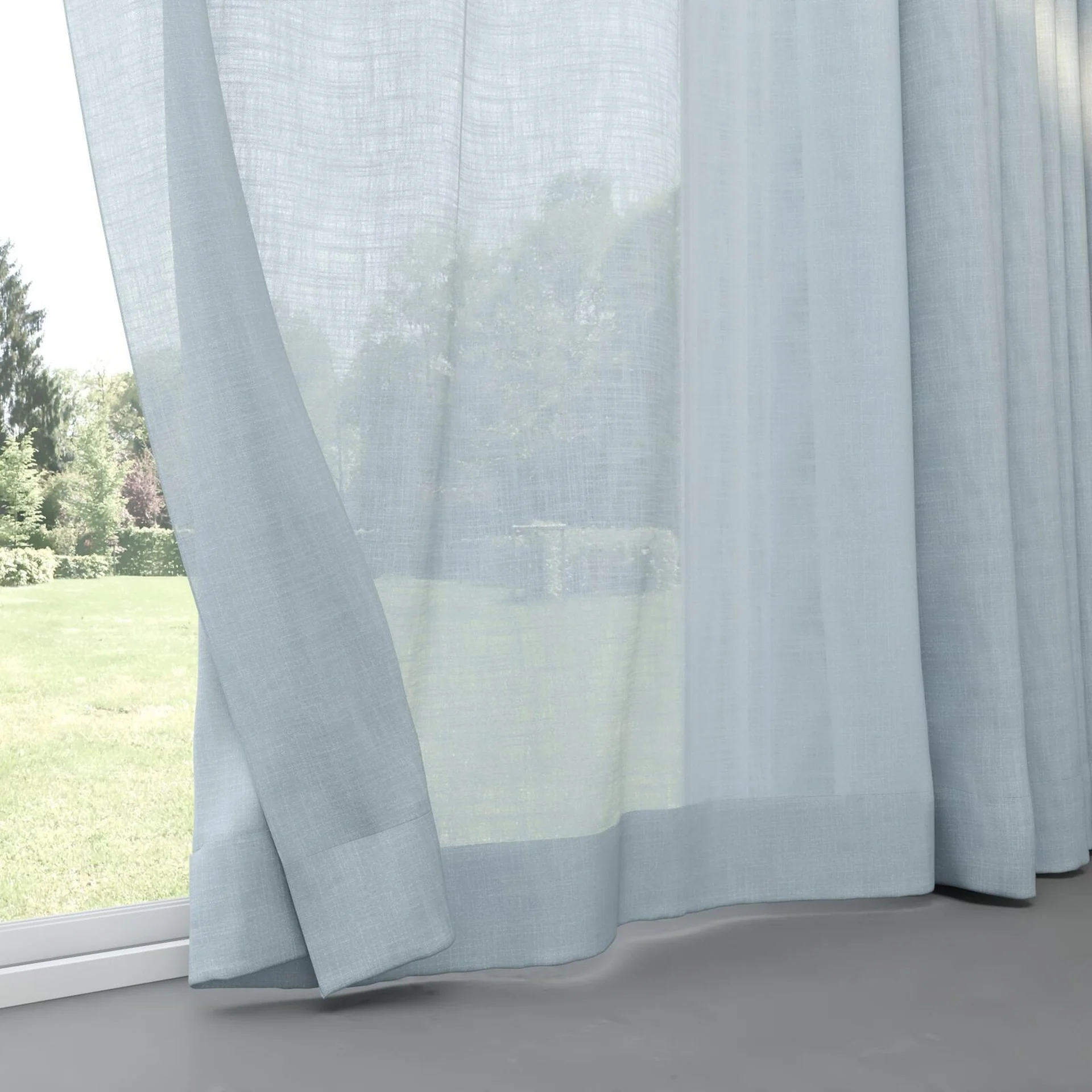 Bottom view of Release Aqua, pinch pleat