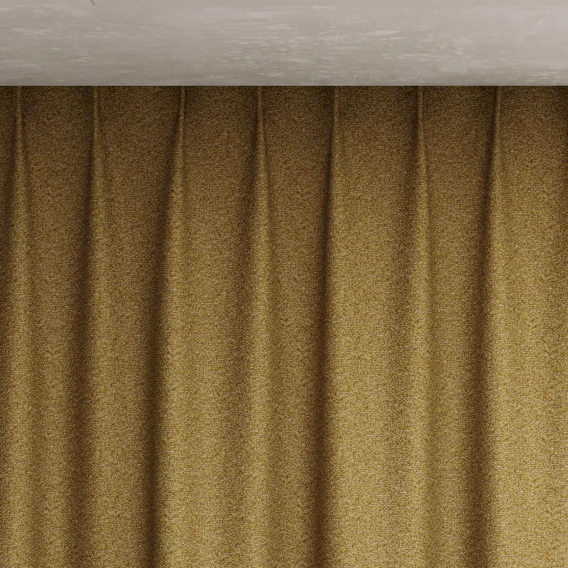 Top view of Bora Bora Gold, pinch pleat