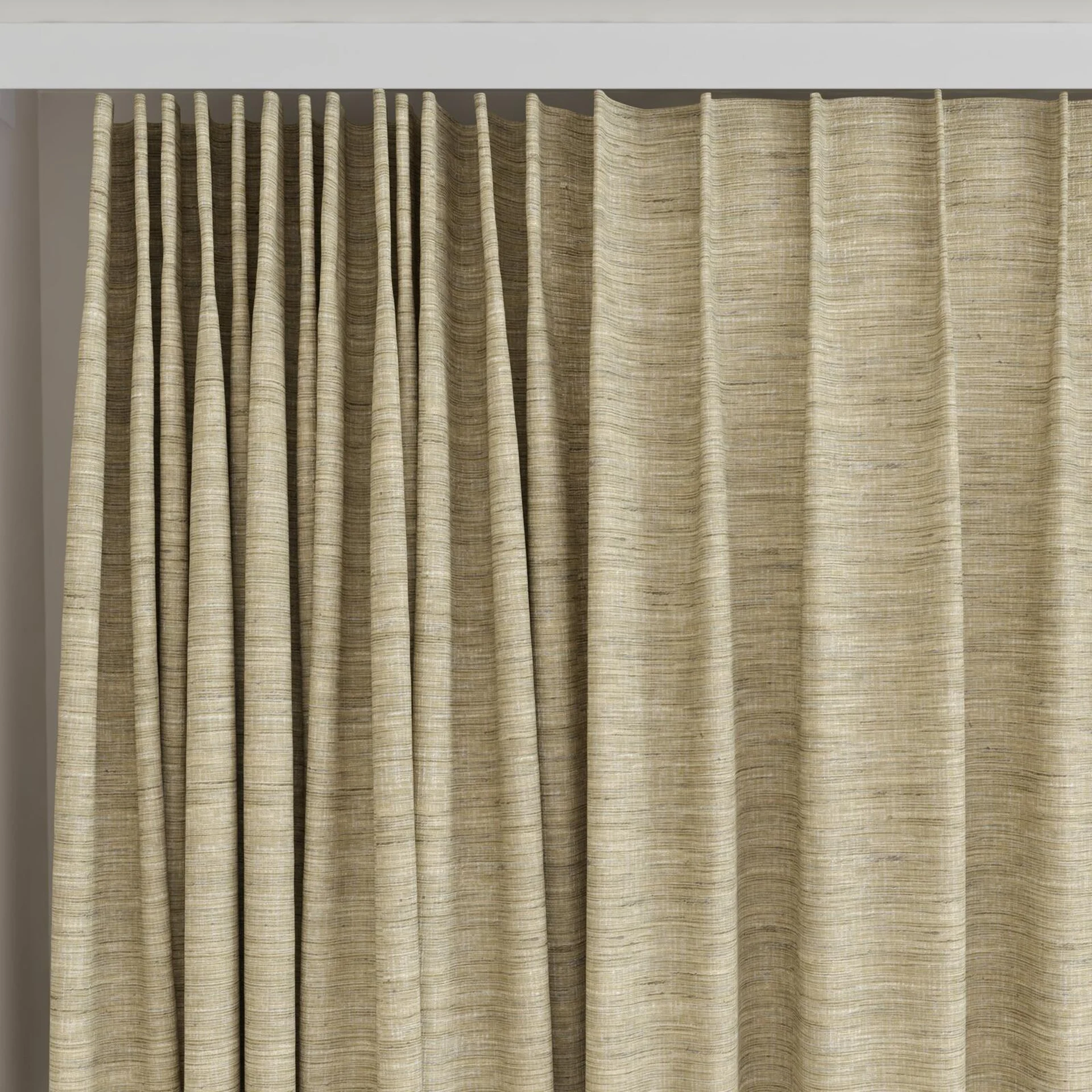 Top view of Venus Tea, on curtain rail