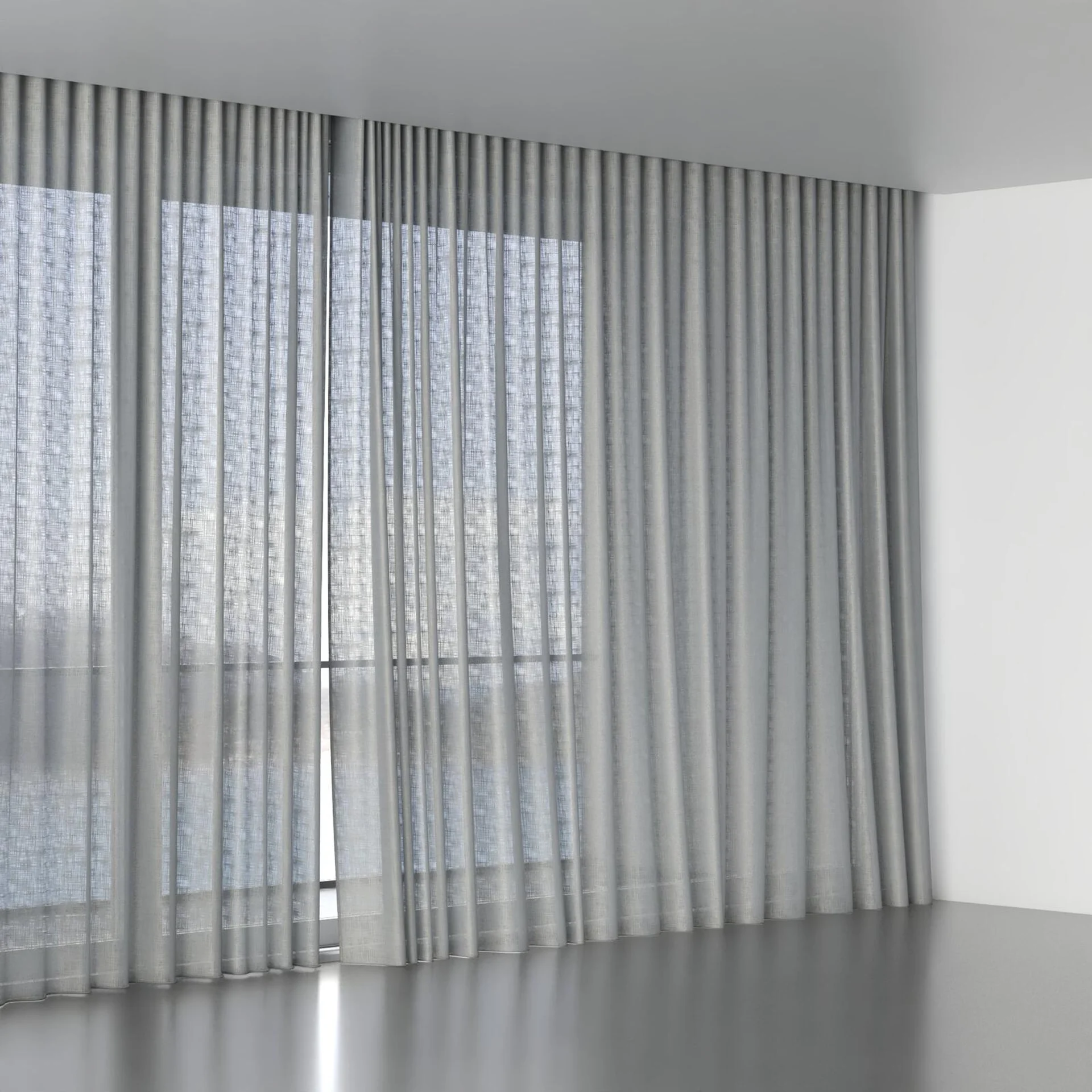 Full view of Charanga Shadow, wave pleat