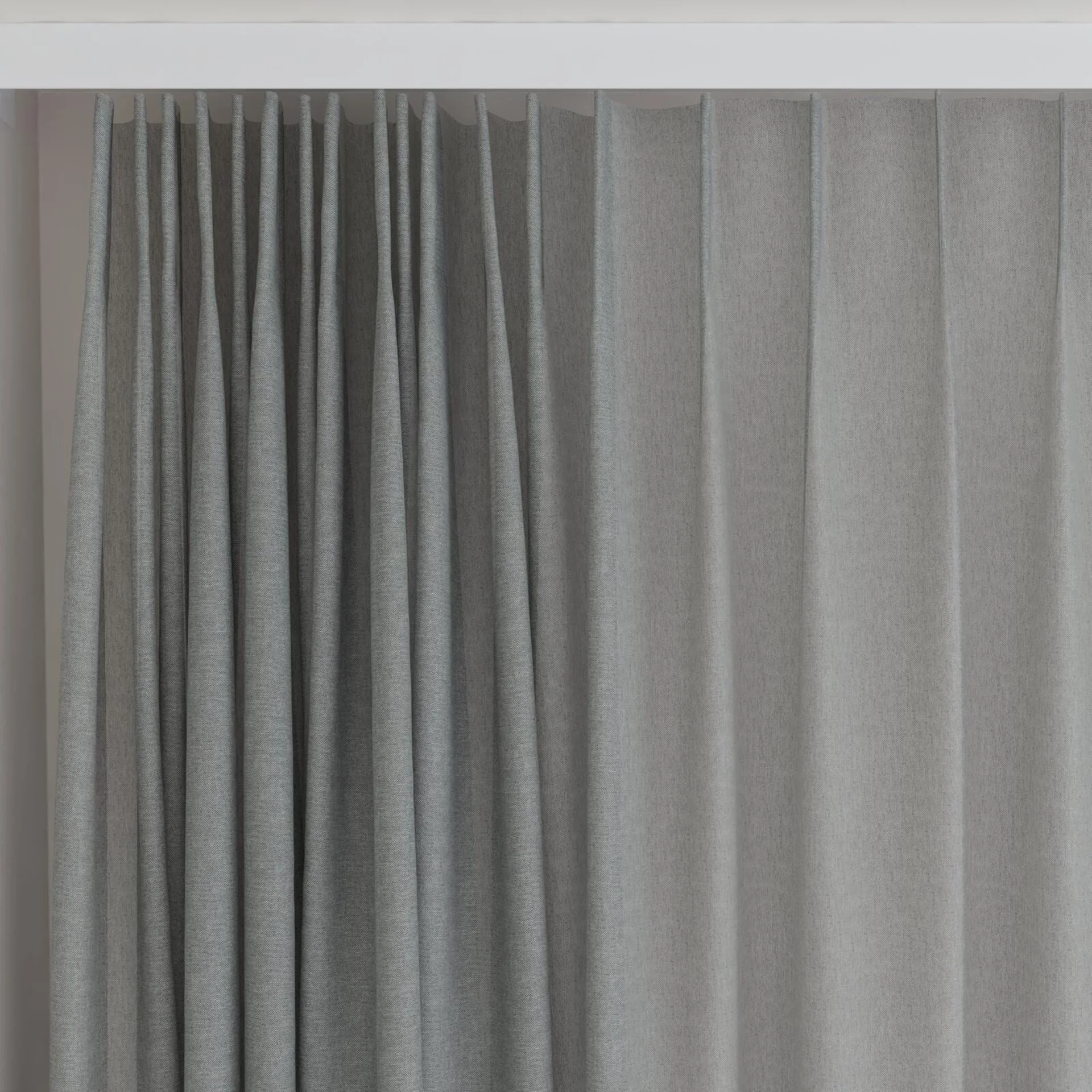 Top view of Sardinia Basalt, on curtain rail