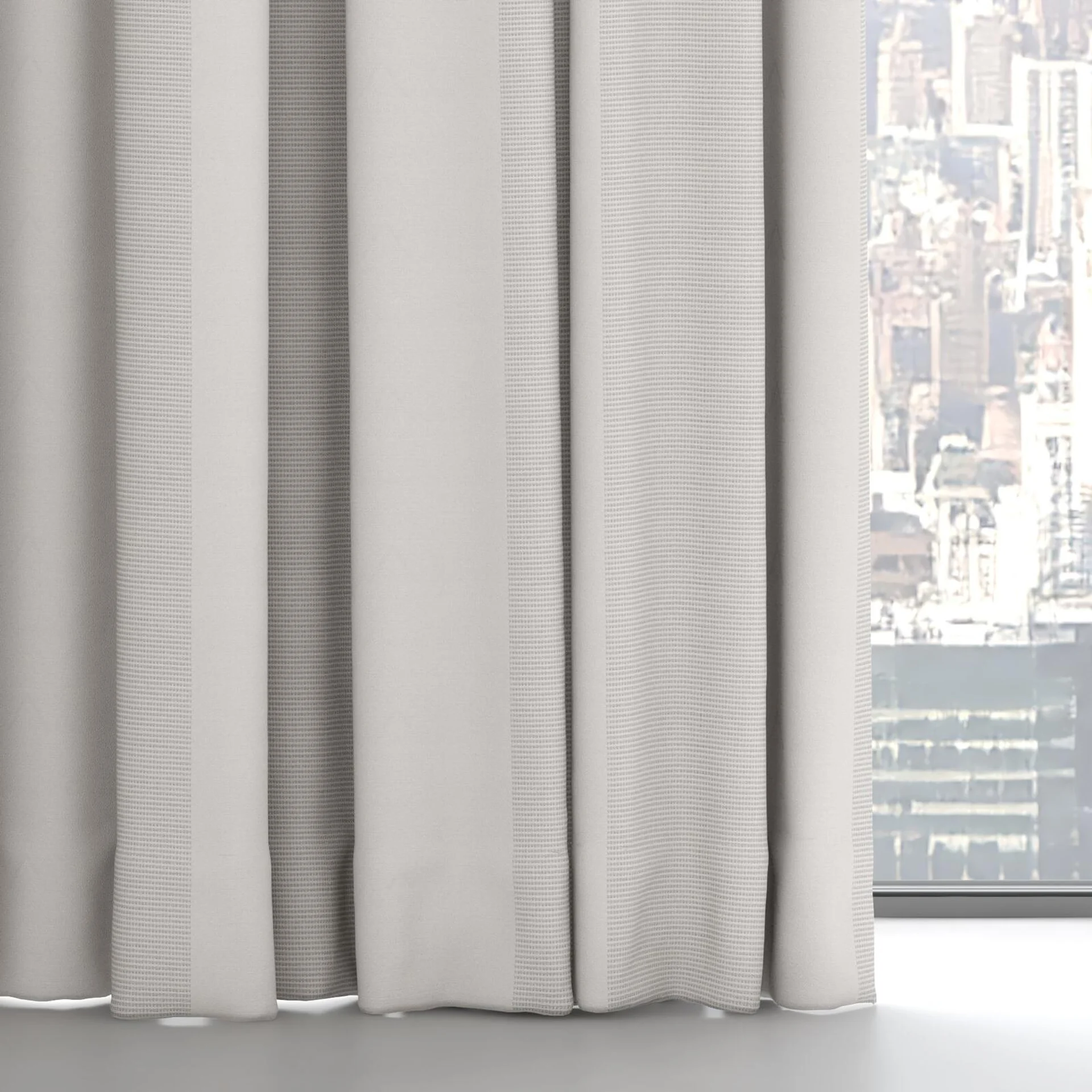 Bottom view of Borneo Uncoated Silver Birch, on hidden rail