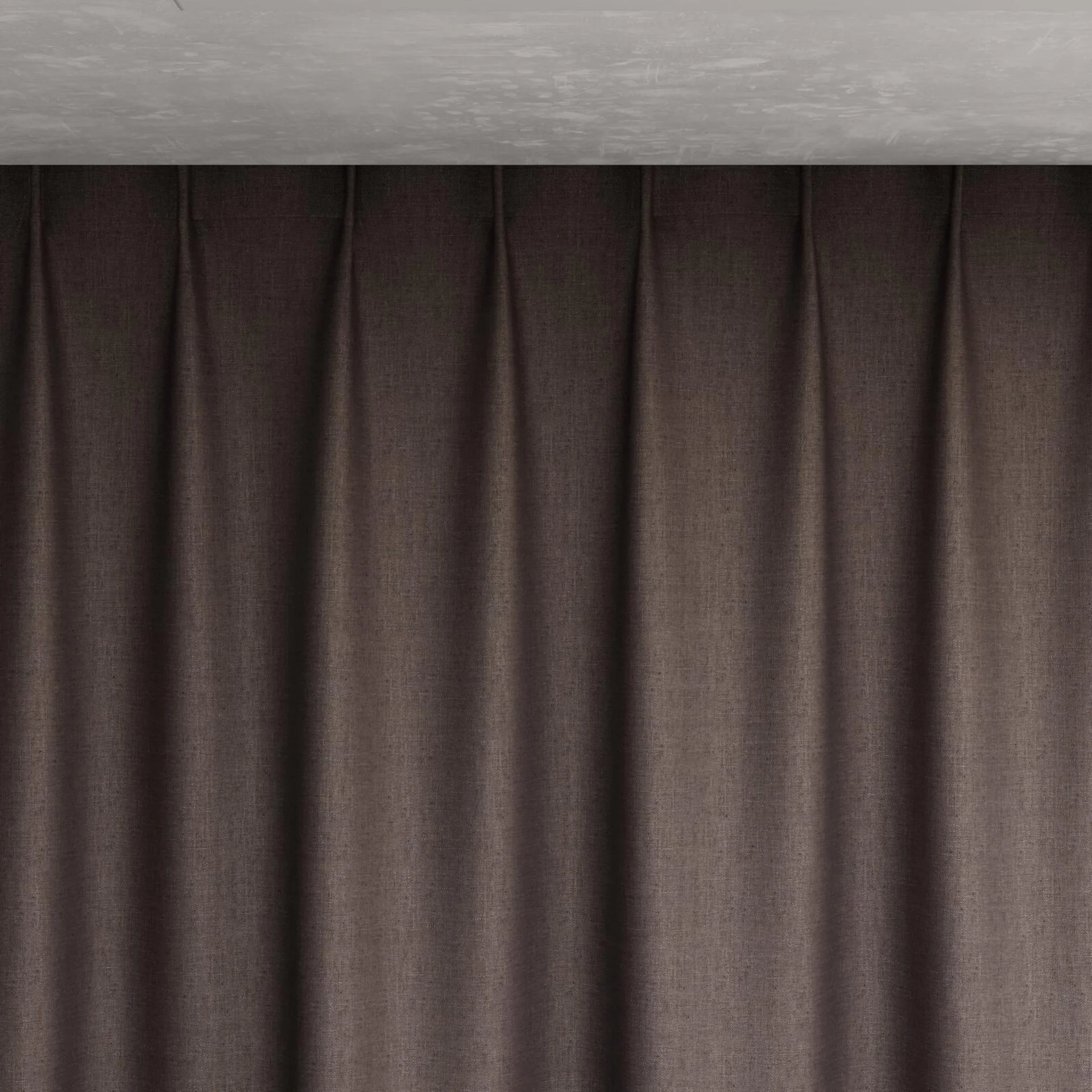 Top view of Frisco Anthracite, pinch pleat