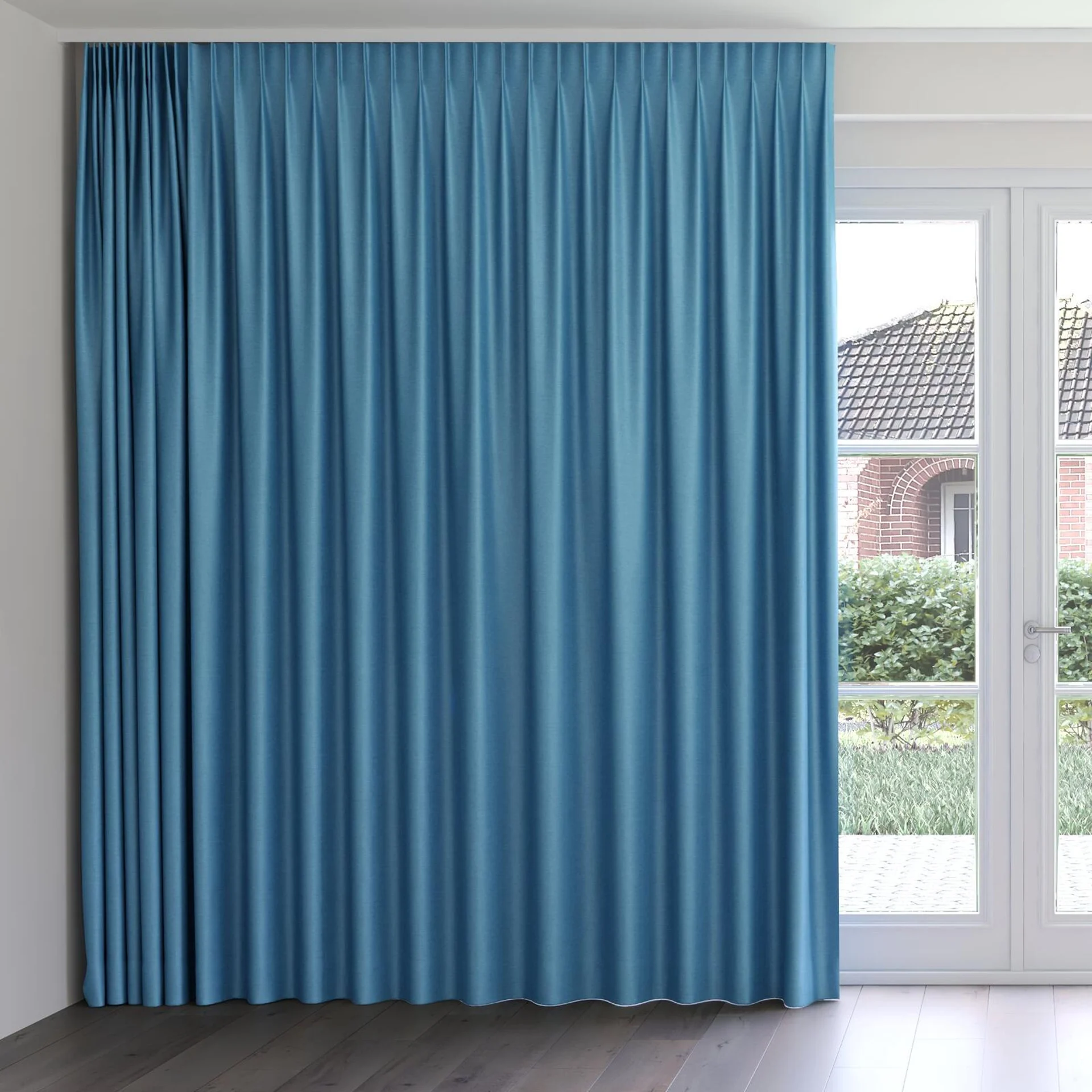 Front view of Provence Fountain, on curtain rail