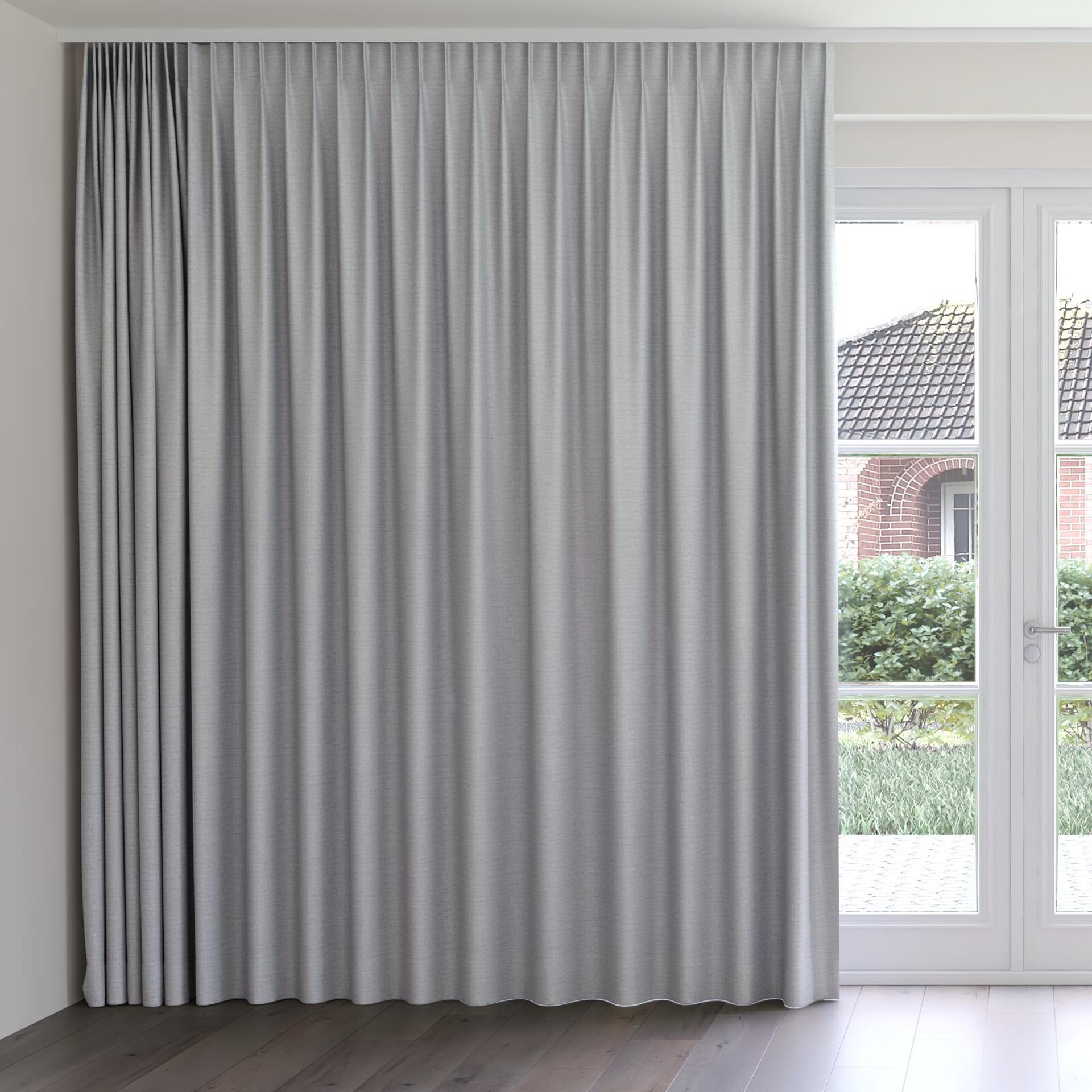 Front view of Linex Sterling, on curtain rail
