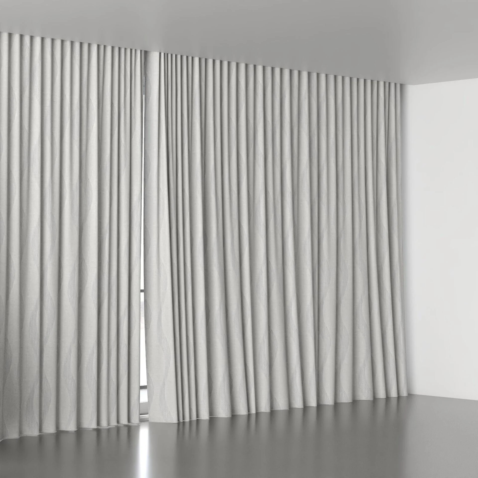 Full view of Paramount Paramount Vapour, wave pleat