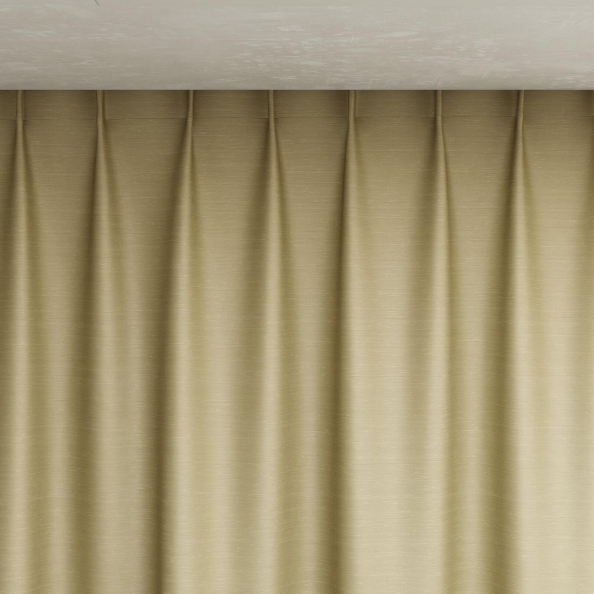 Top view of Silky Bamboo, pinch pleat