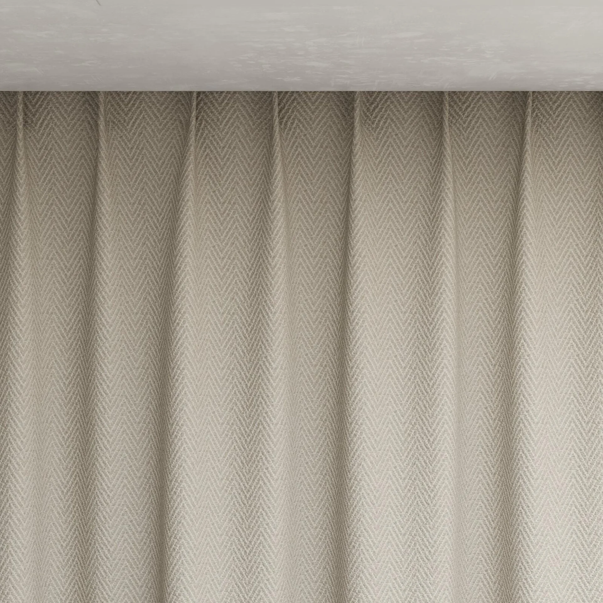 Top view of Saiph Sand, pinch pleat