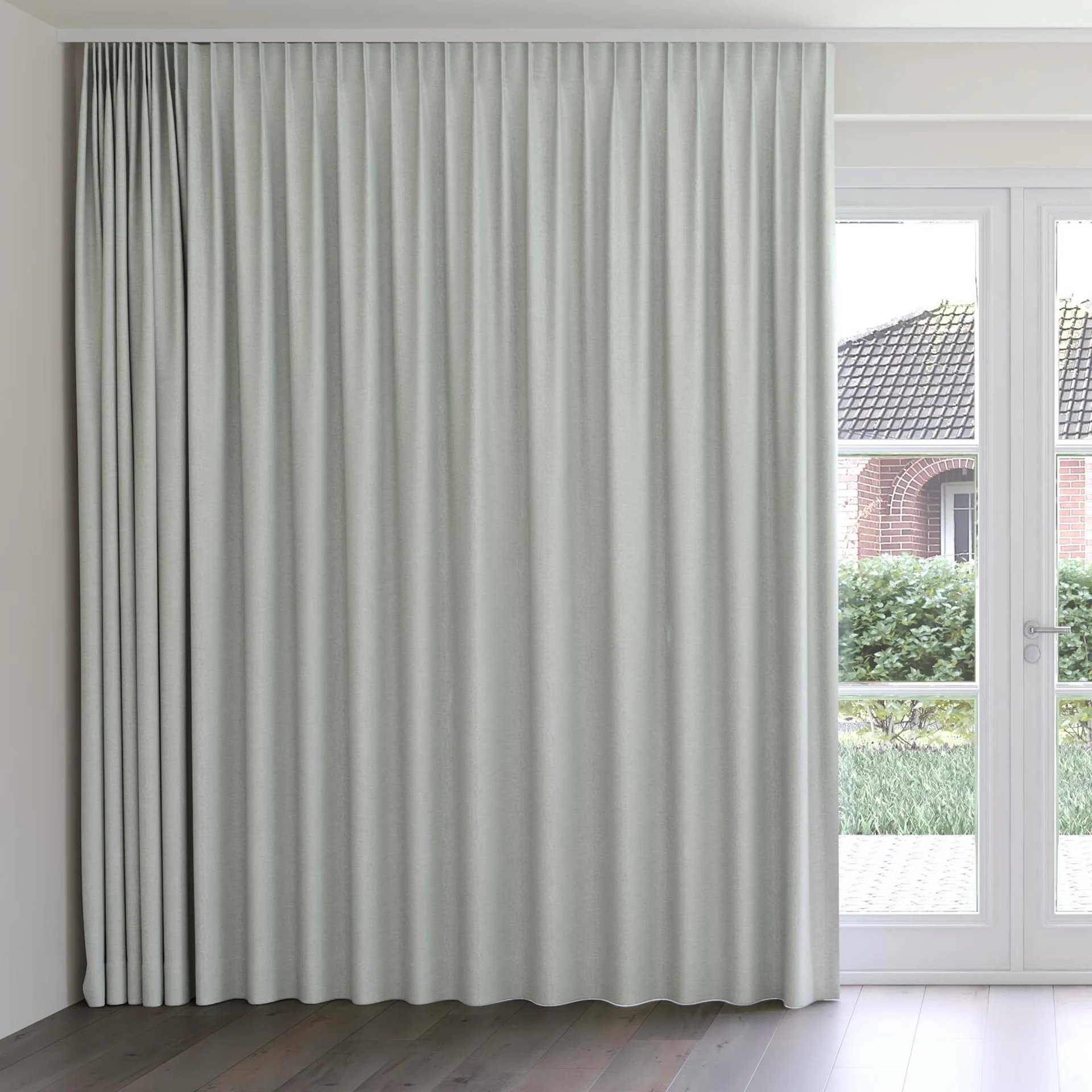 Front view of Casual Spring, on curtain rail