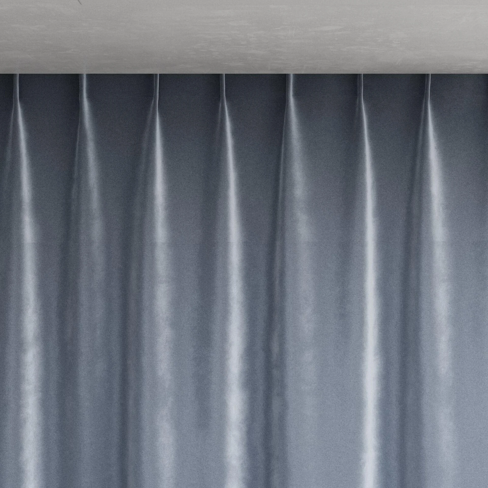 Top view of Velvelux Royal, pinch pleat