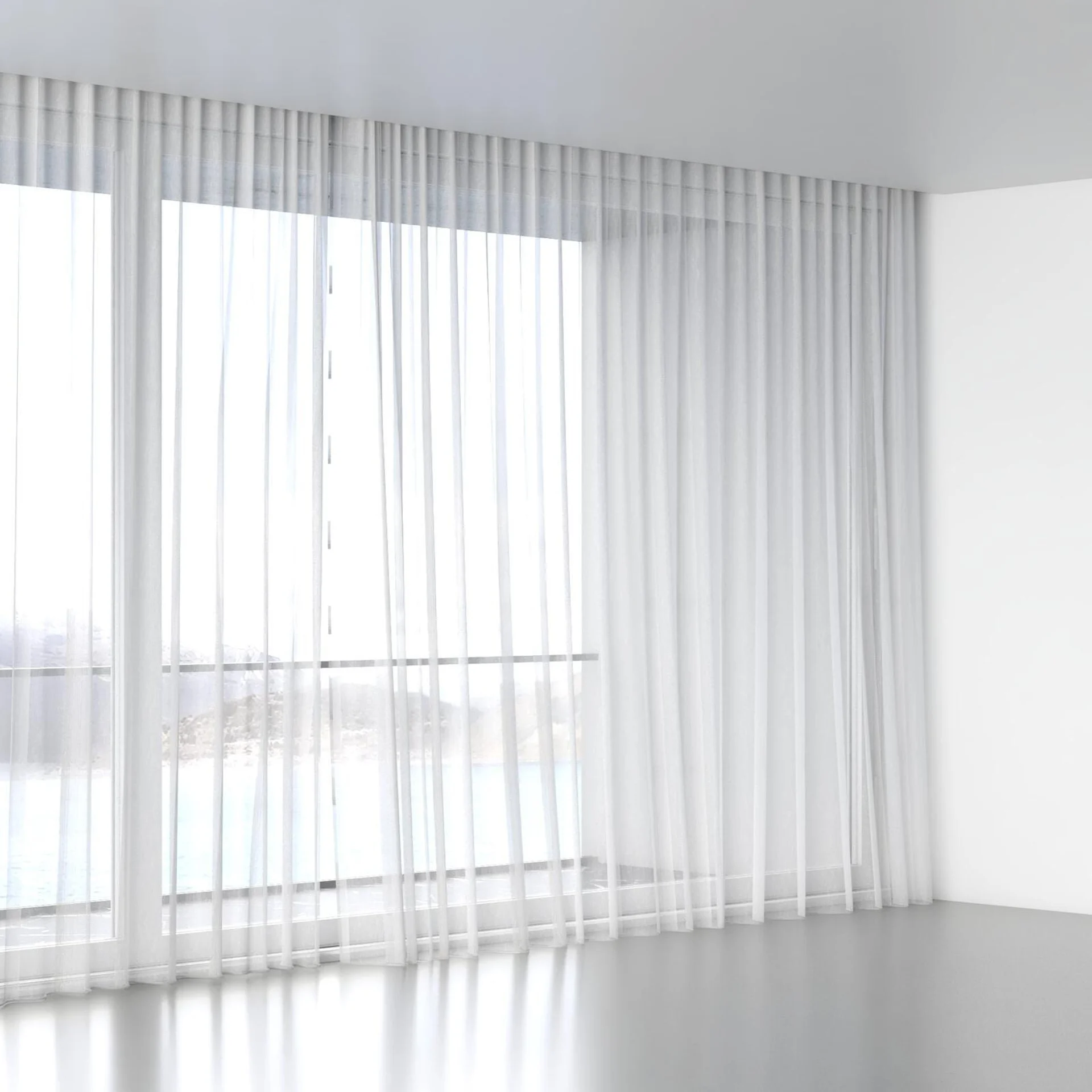 Full view of Emerge Cloud, wave pleat