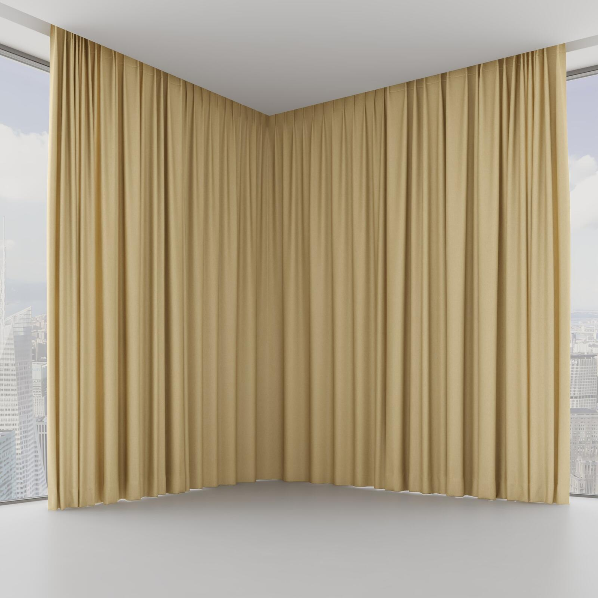 Front view of Woolly/Woolen Straw, on hidden rail