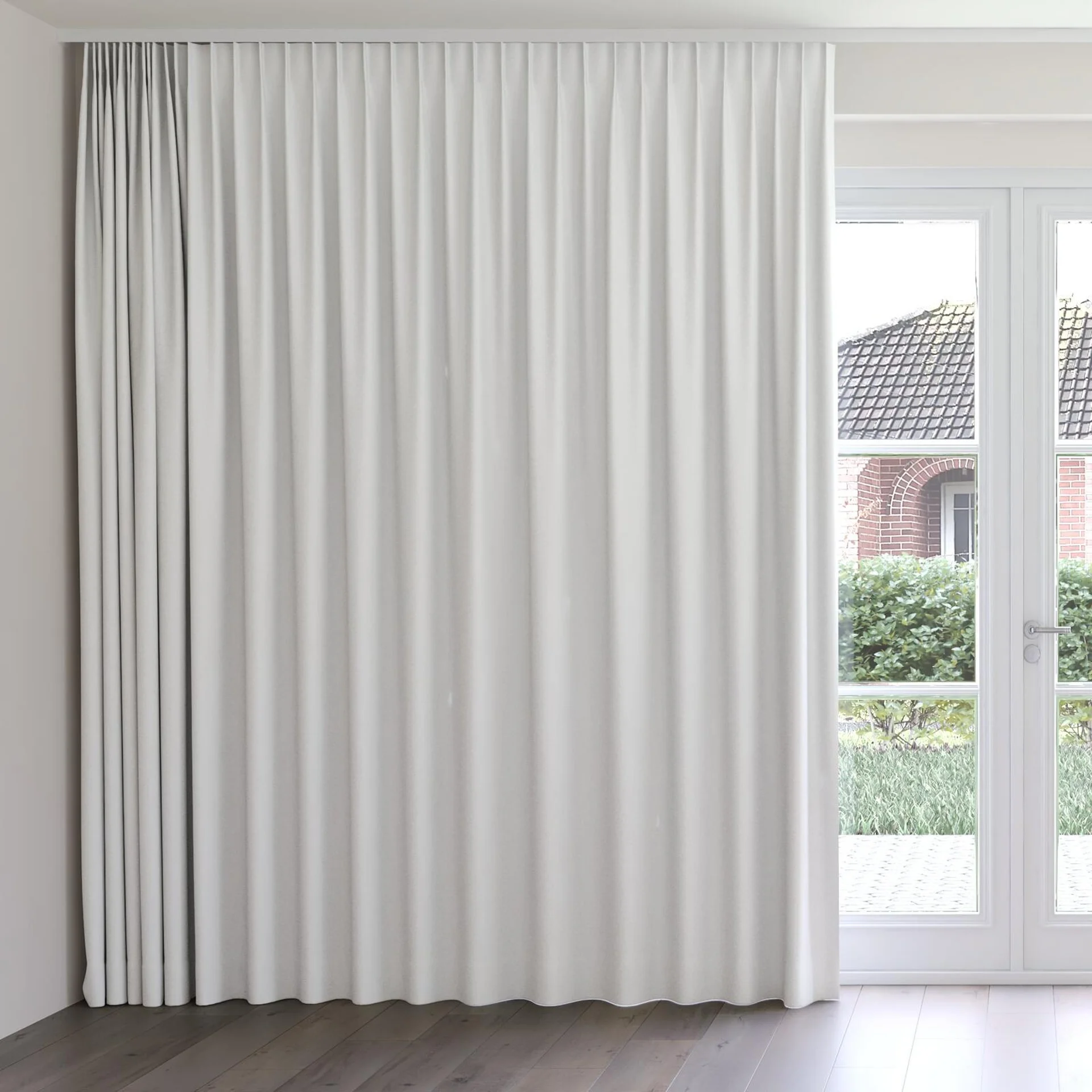 Front view of Quantum FR Cloud, on curtain rail