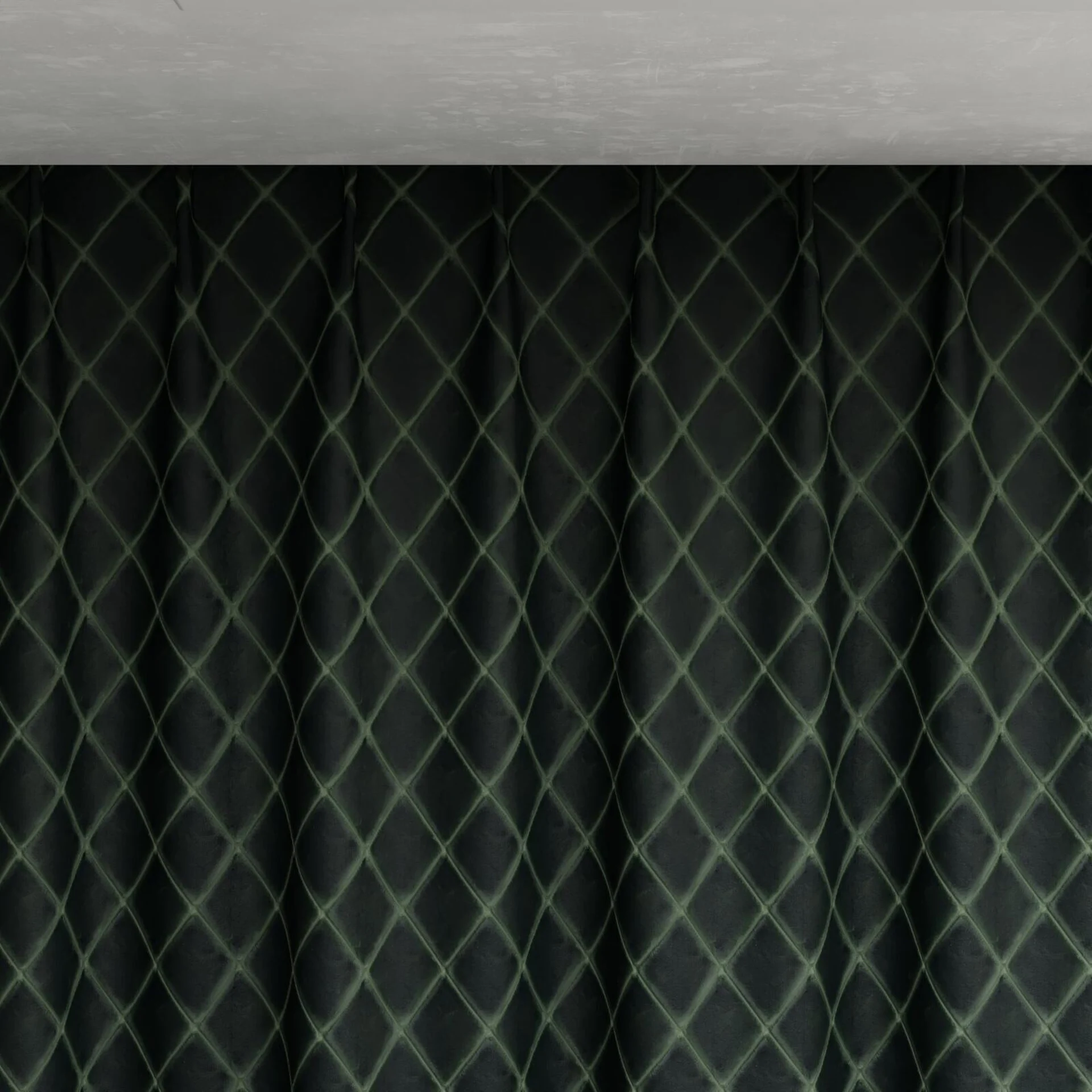 Top view of Pantheon Beetle, pinch pleat