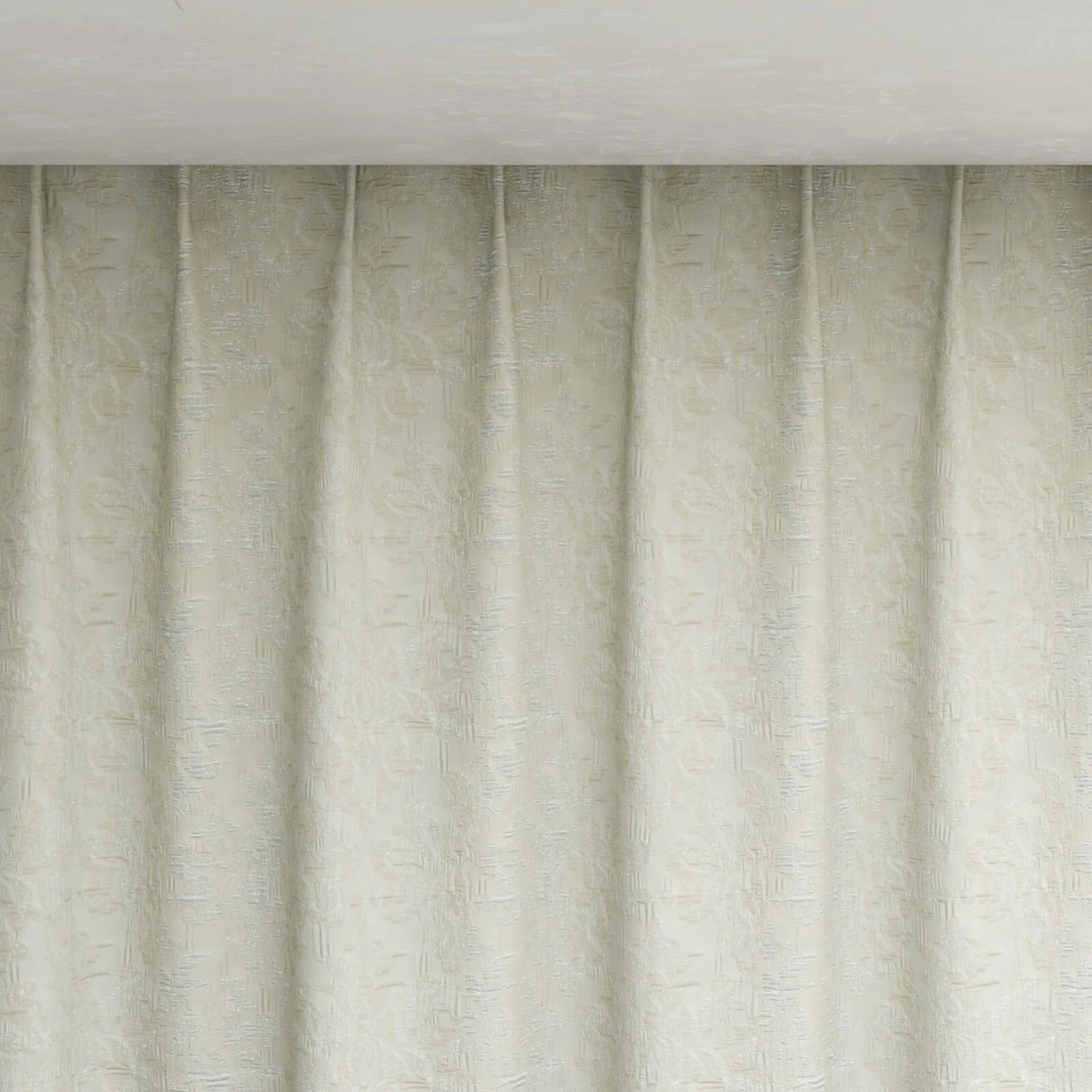 Top view of Objet Nougat, pinch pleat