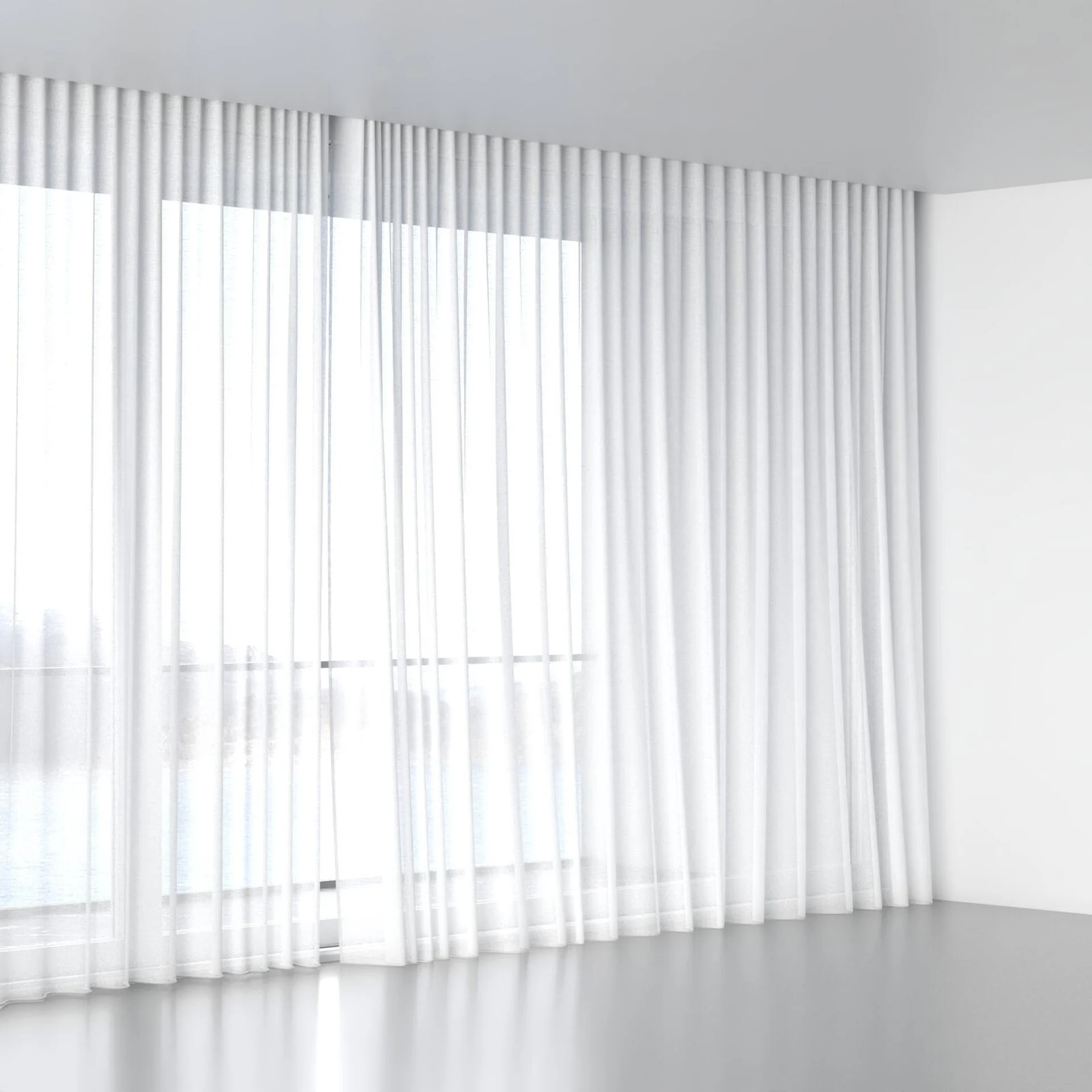 Full view of Fabiola Swan, wave pleat