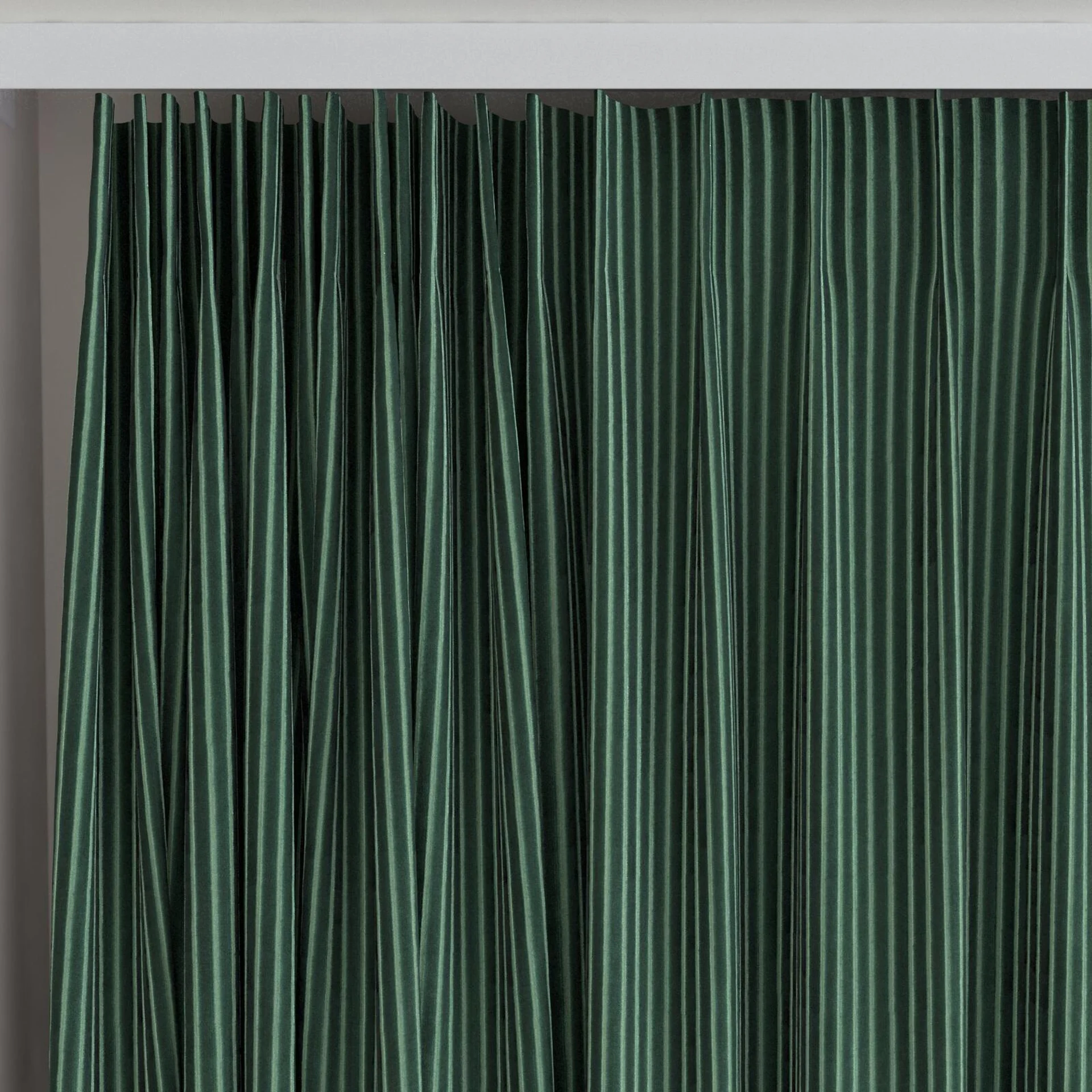 Top view of Embrace Ivy, on curtain rail