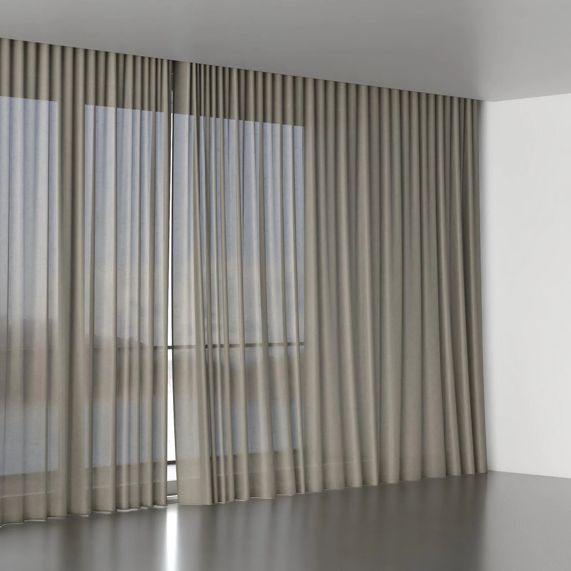 Full view of Flo II Fossil, wave pleat
