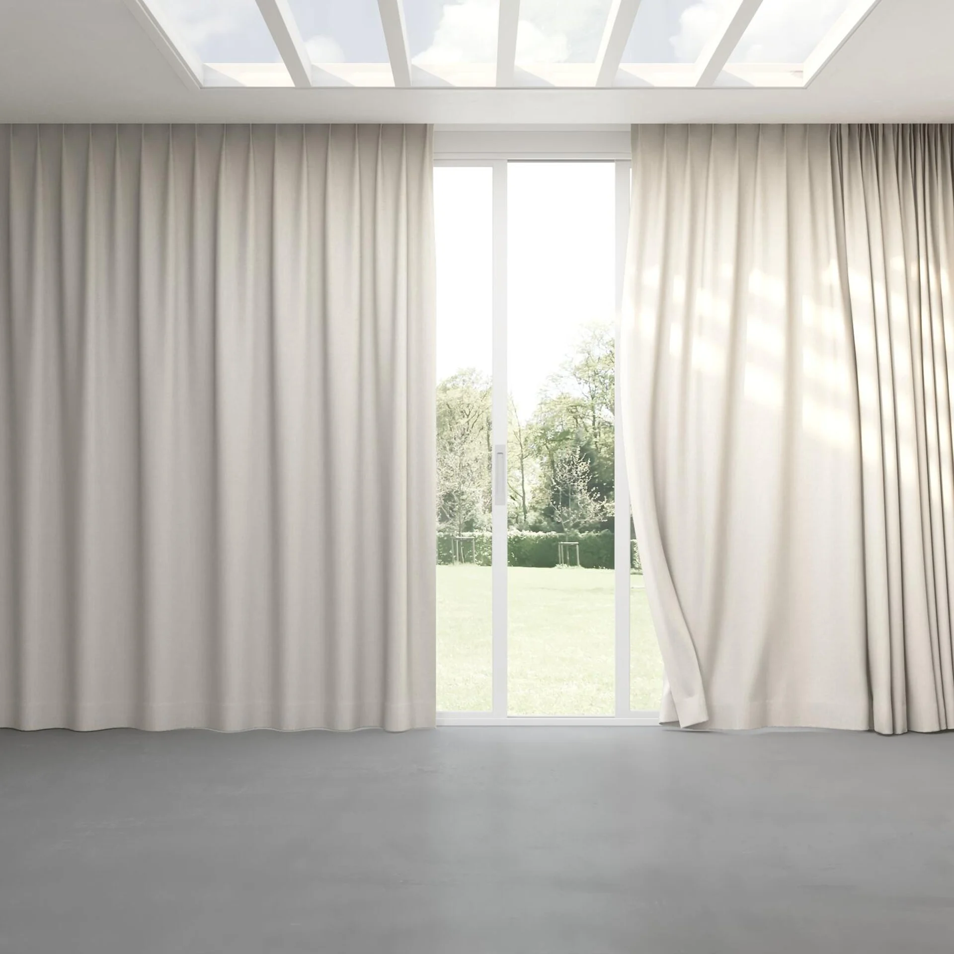 Full view of Element Bone, pinch pleat