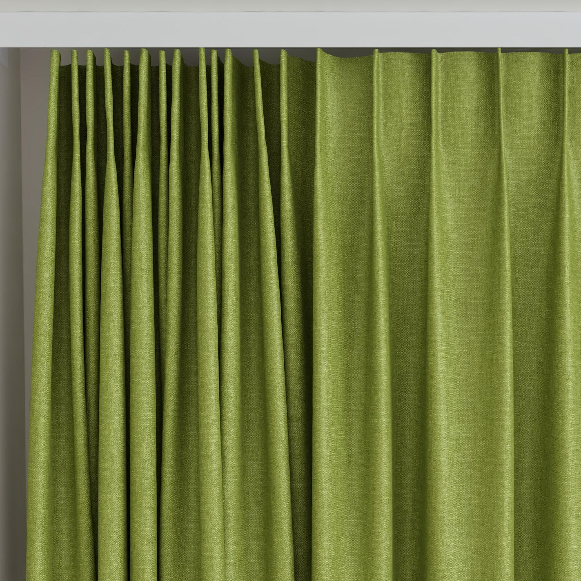 Top view of Rover Pesto, on curtain rail