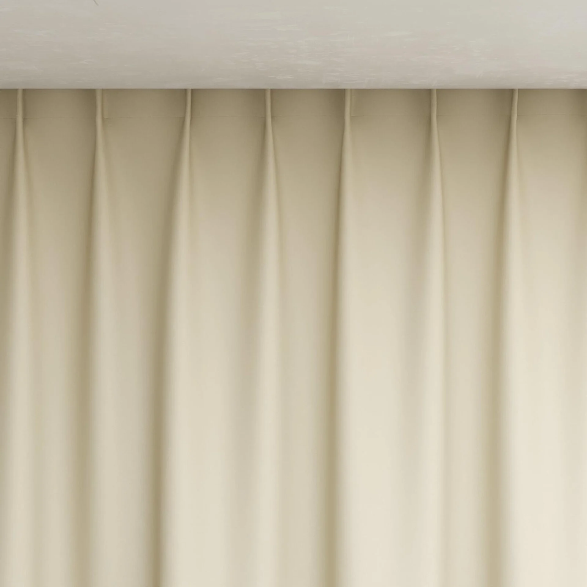 Top view of Woolskin Sand, pinch pleat