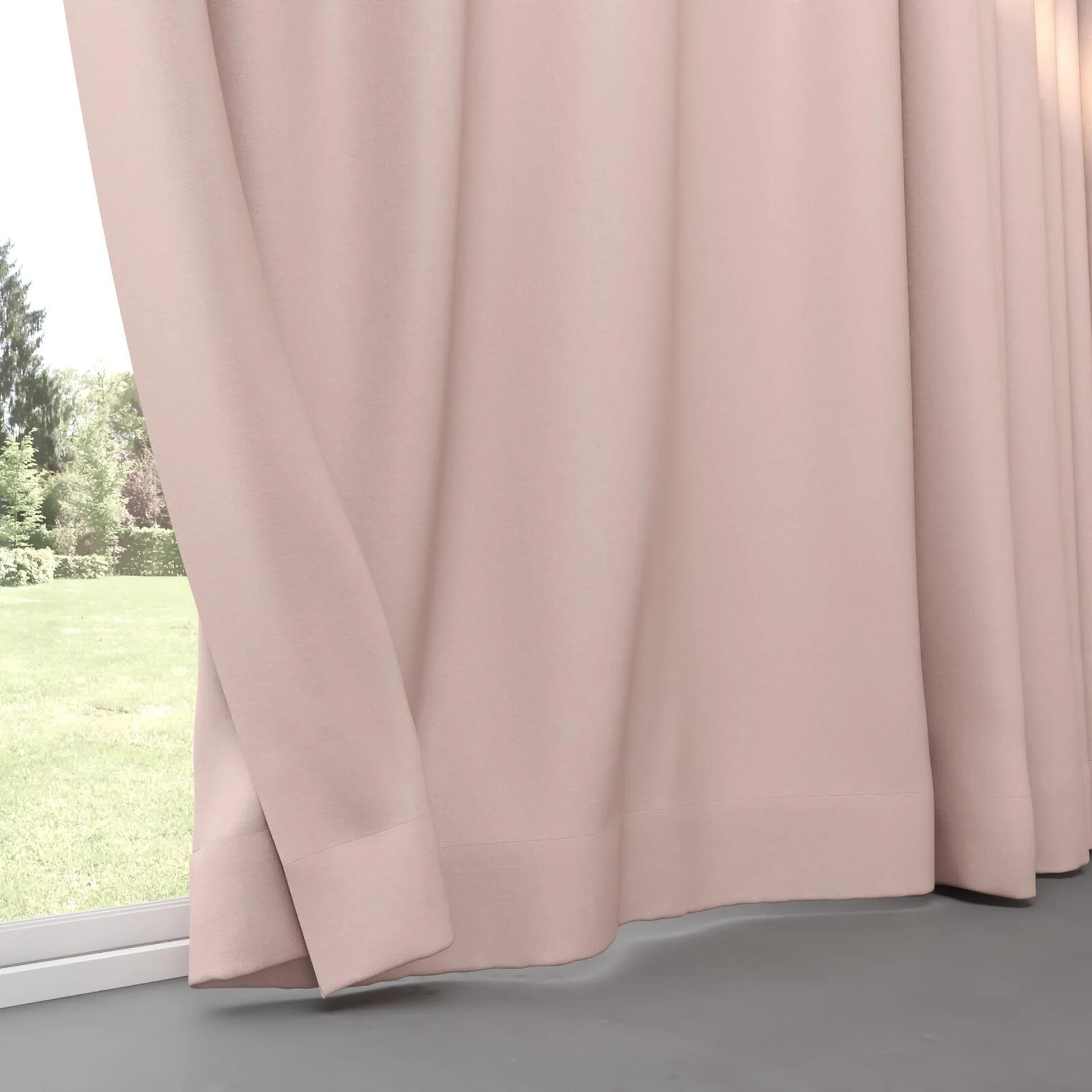 Bottom view of Brugge Dragee, pinch pleat