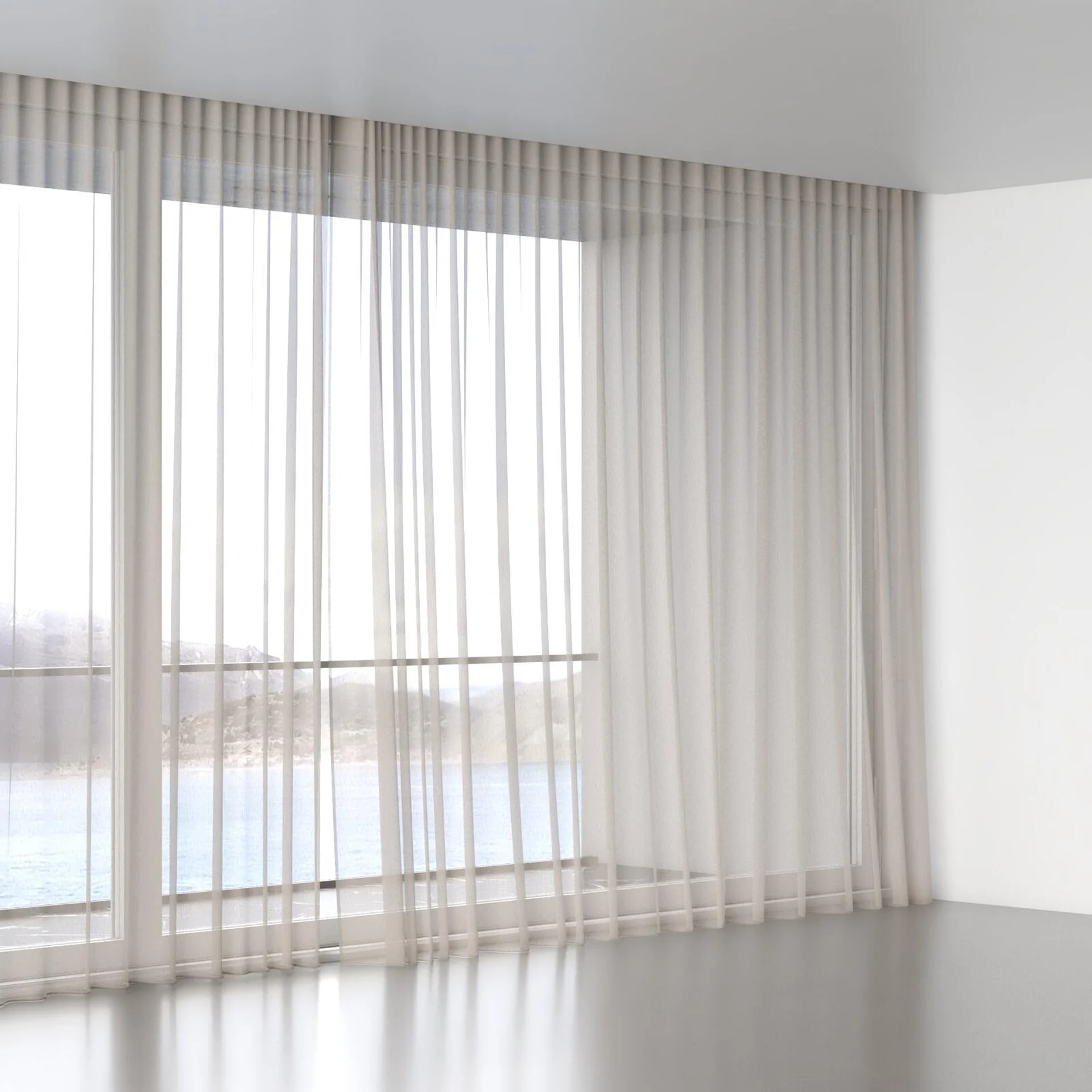 Full view of Cavalier Sand, wave pleat
