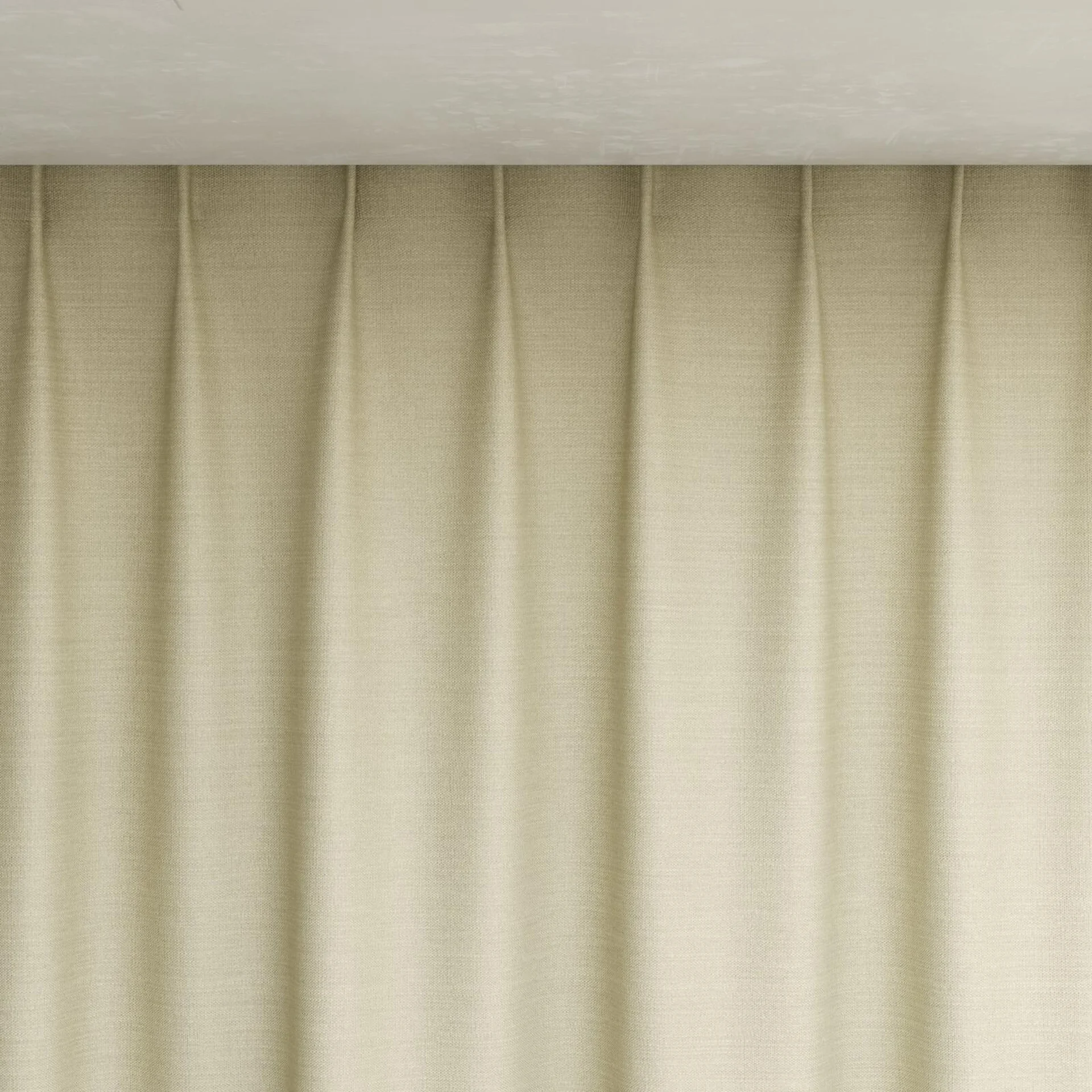 Top view of Linex Linen, pinch pleat