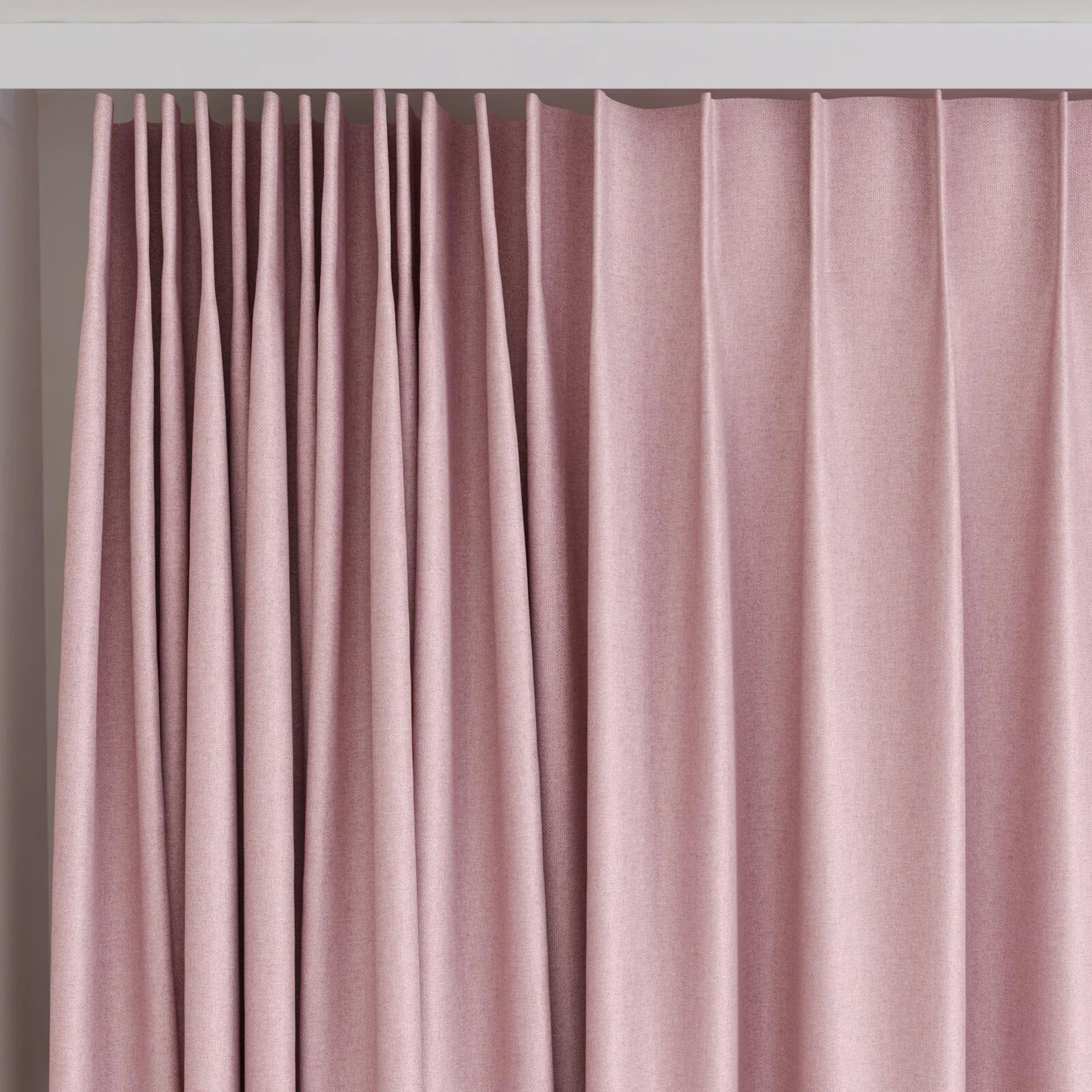 Top view of Grove Lotus, on curtain rail