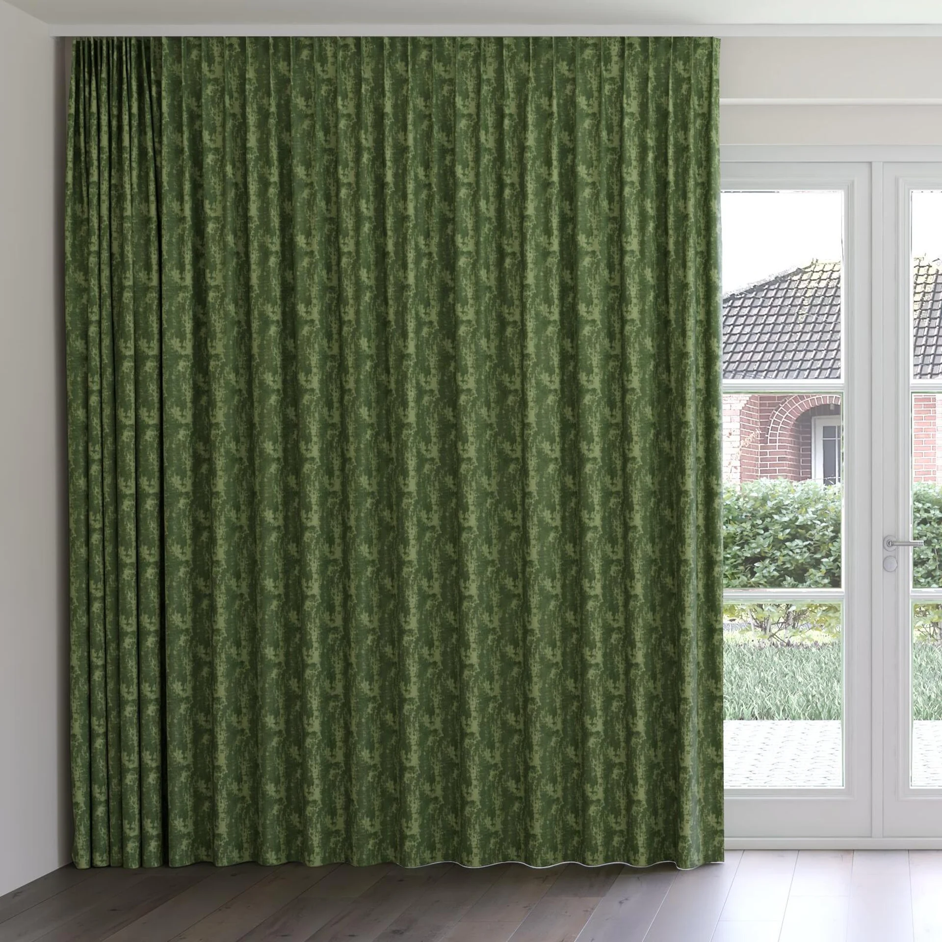 Front view of Innovation Sage, on curtain rail