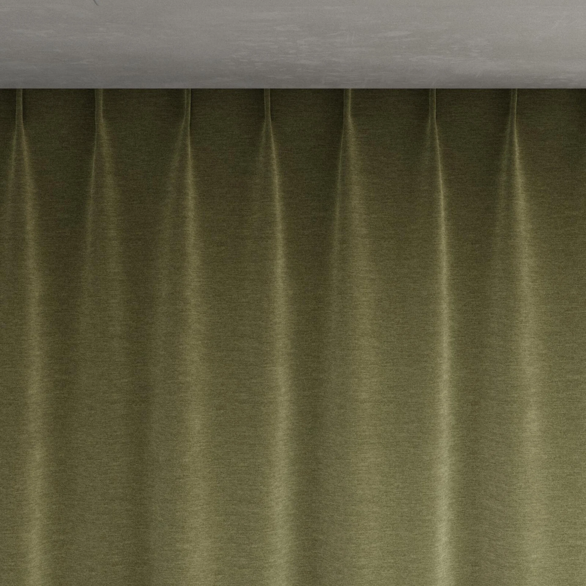 Top view of Geneva Thyme, pinch pleat
