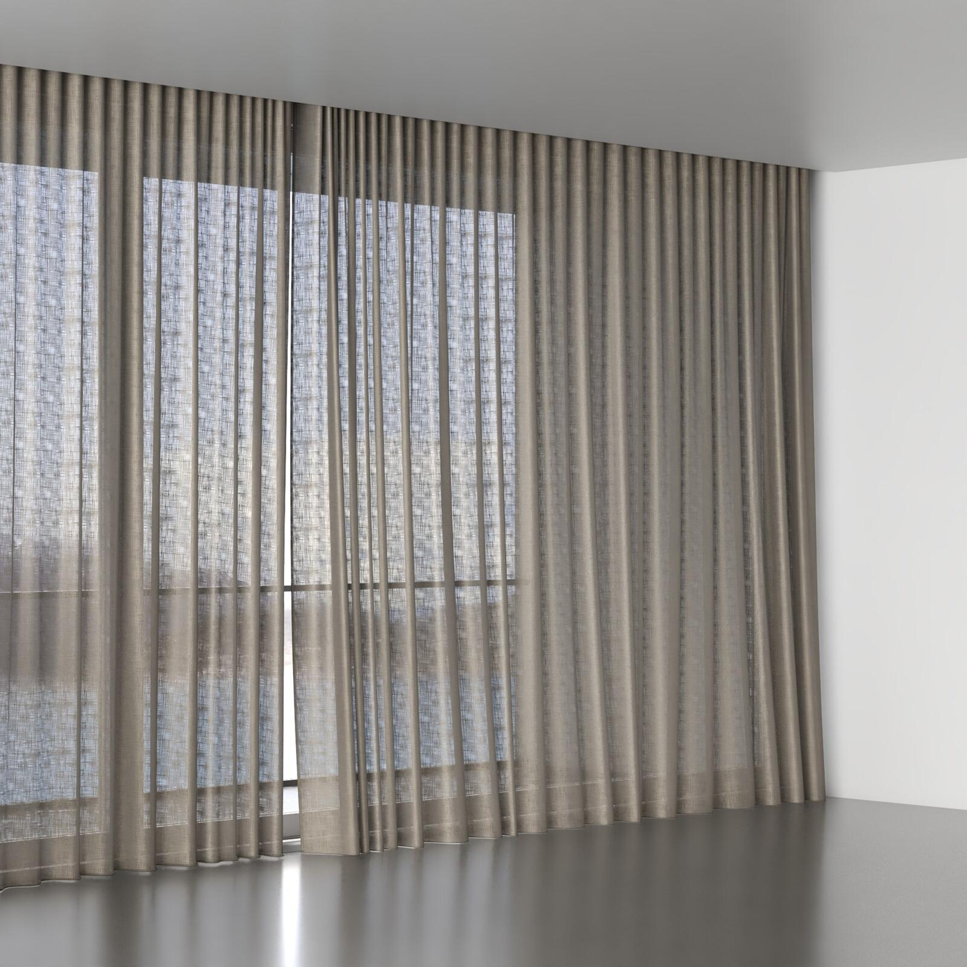 Full view of Charanga Pepper, wave pleat