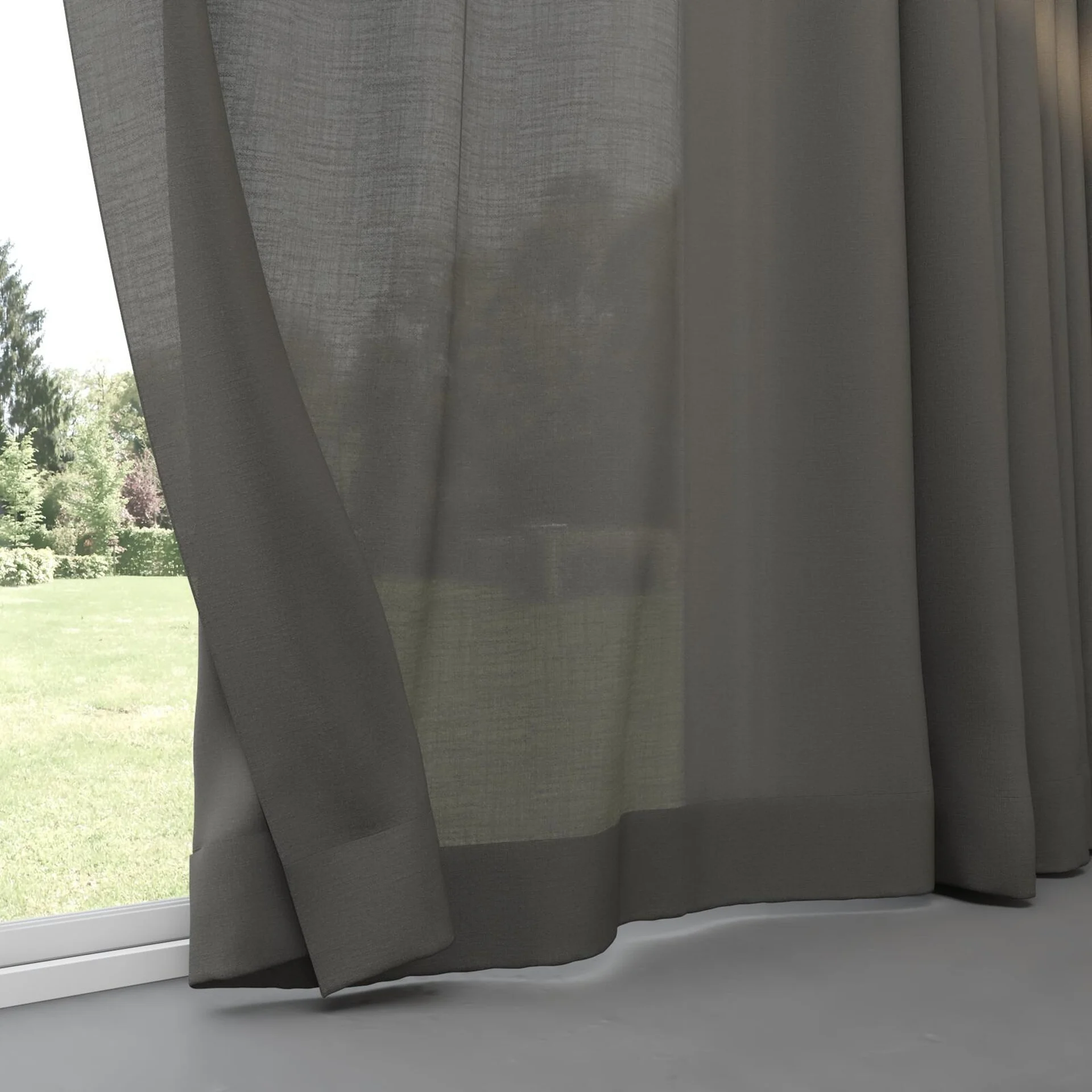 Bottom view of Envoy 2 Storm 320cm, pinch pleat