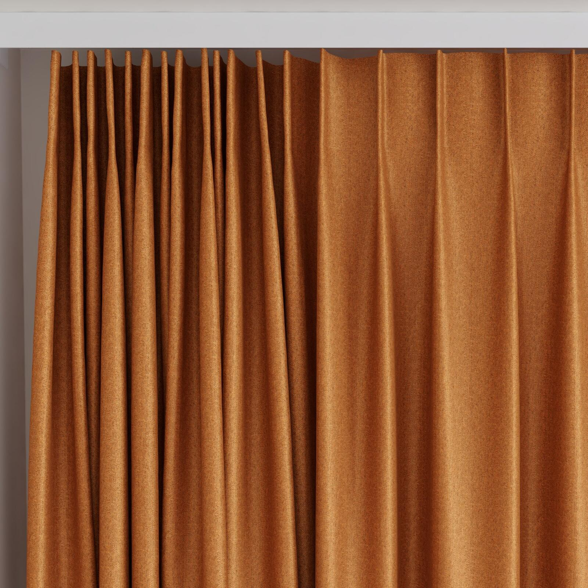 Top view of Taylor Oxide, on curtain rail
