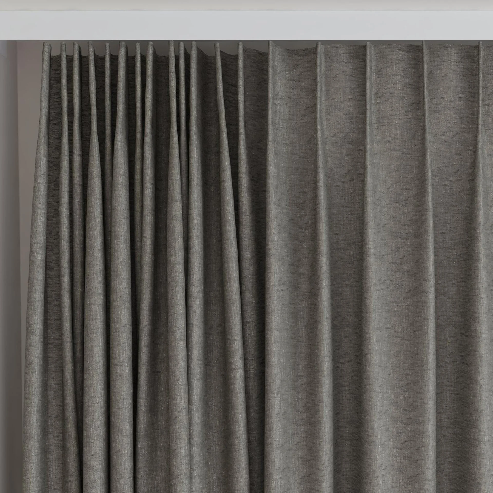 Top view of Kyoto Ash, on curtain rail