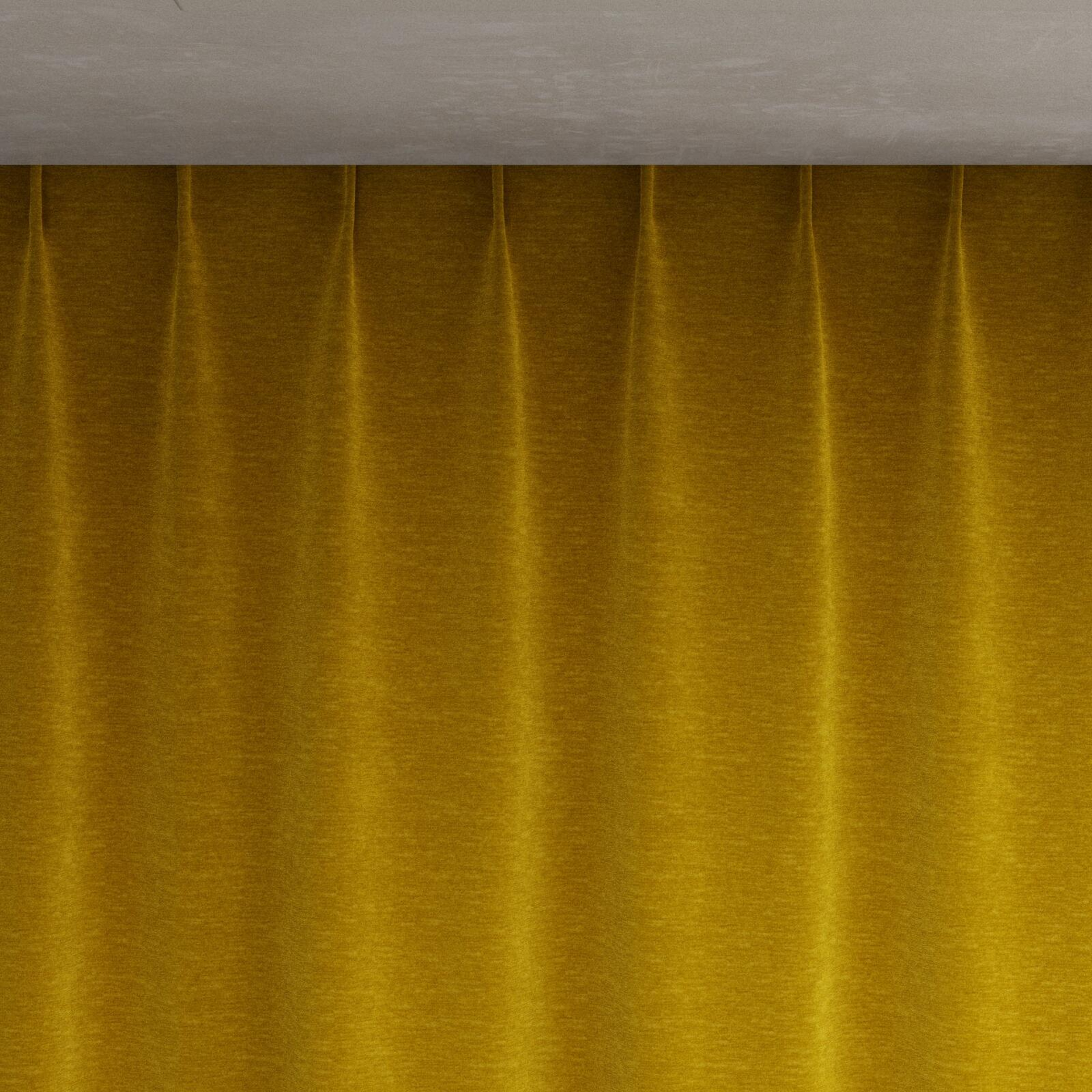 Top view of Geneva Gold, pinch pleat
