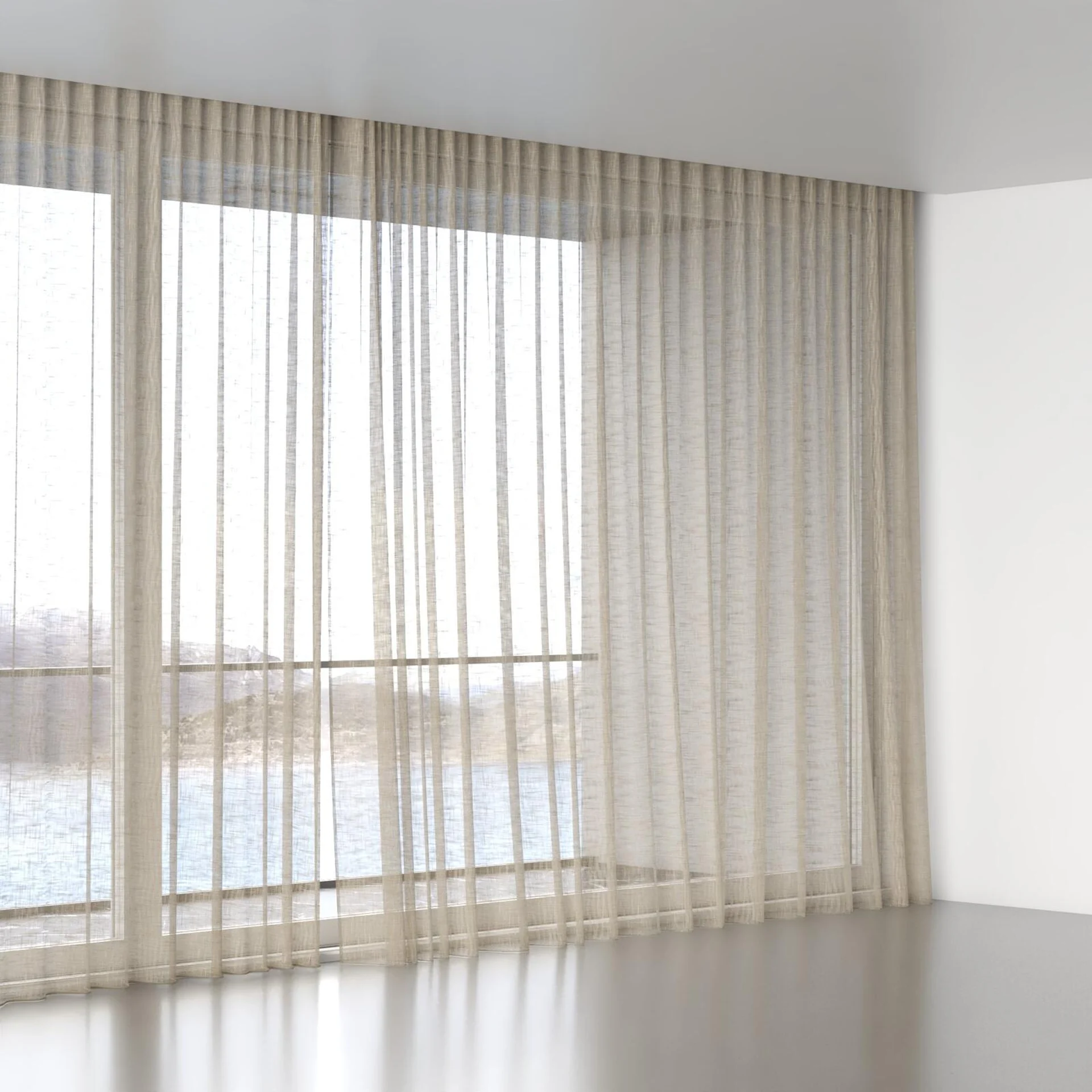 Full view of Jaipur Linen, wave pleat