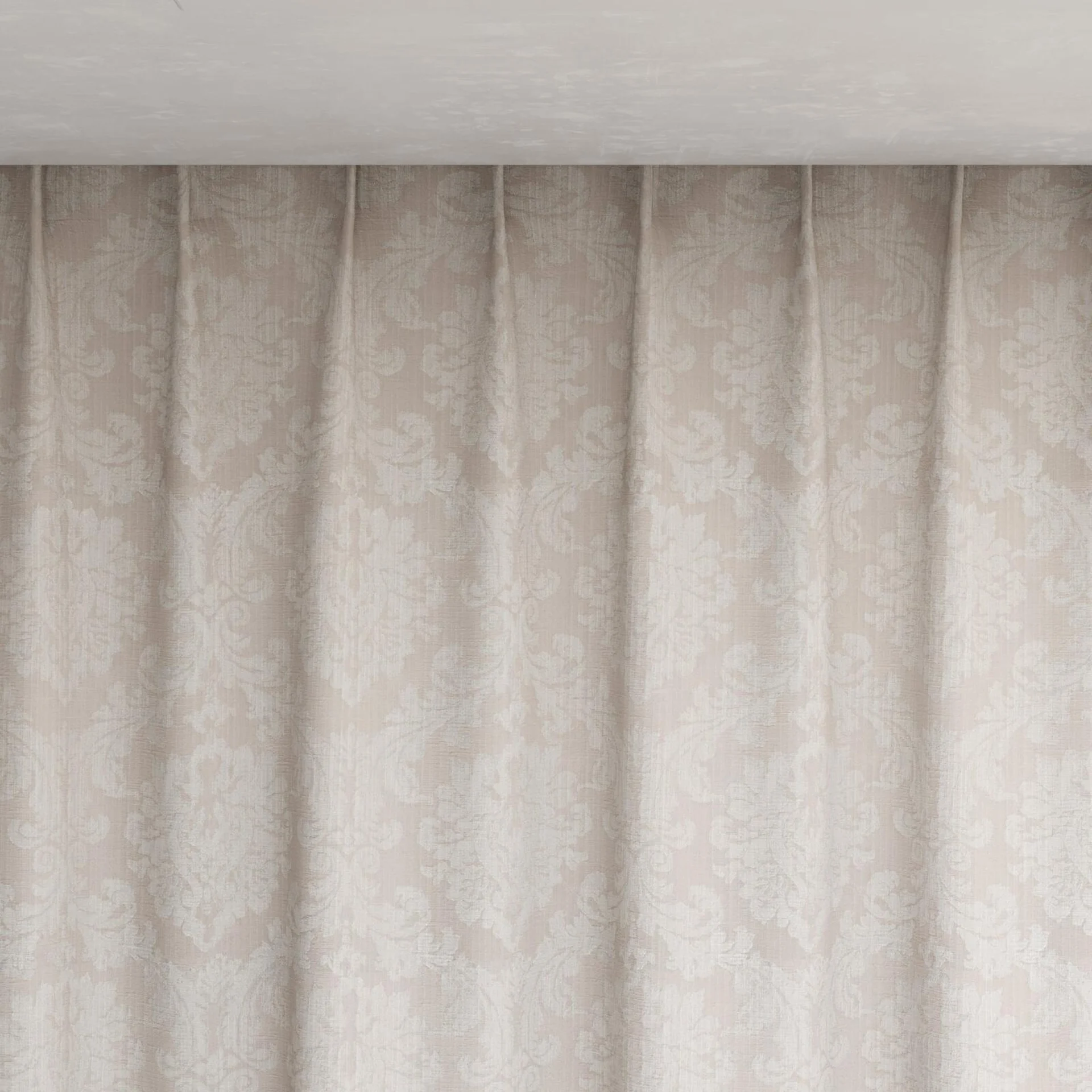 Top view of Damian Sand, pinch pleat