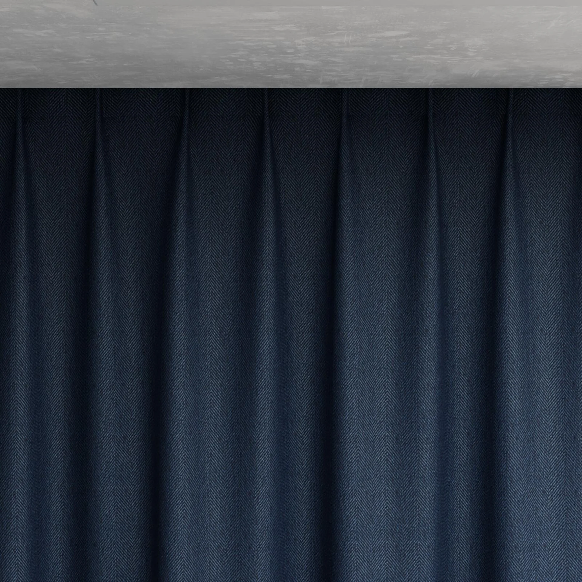 Top view of Trailblazer Navy, pinch pleat