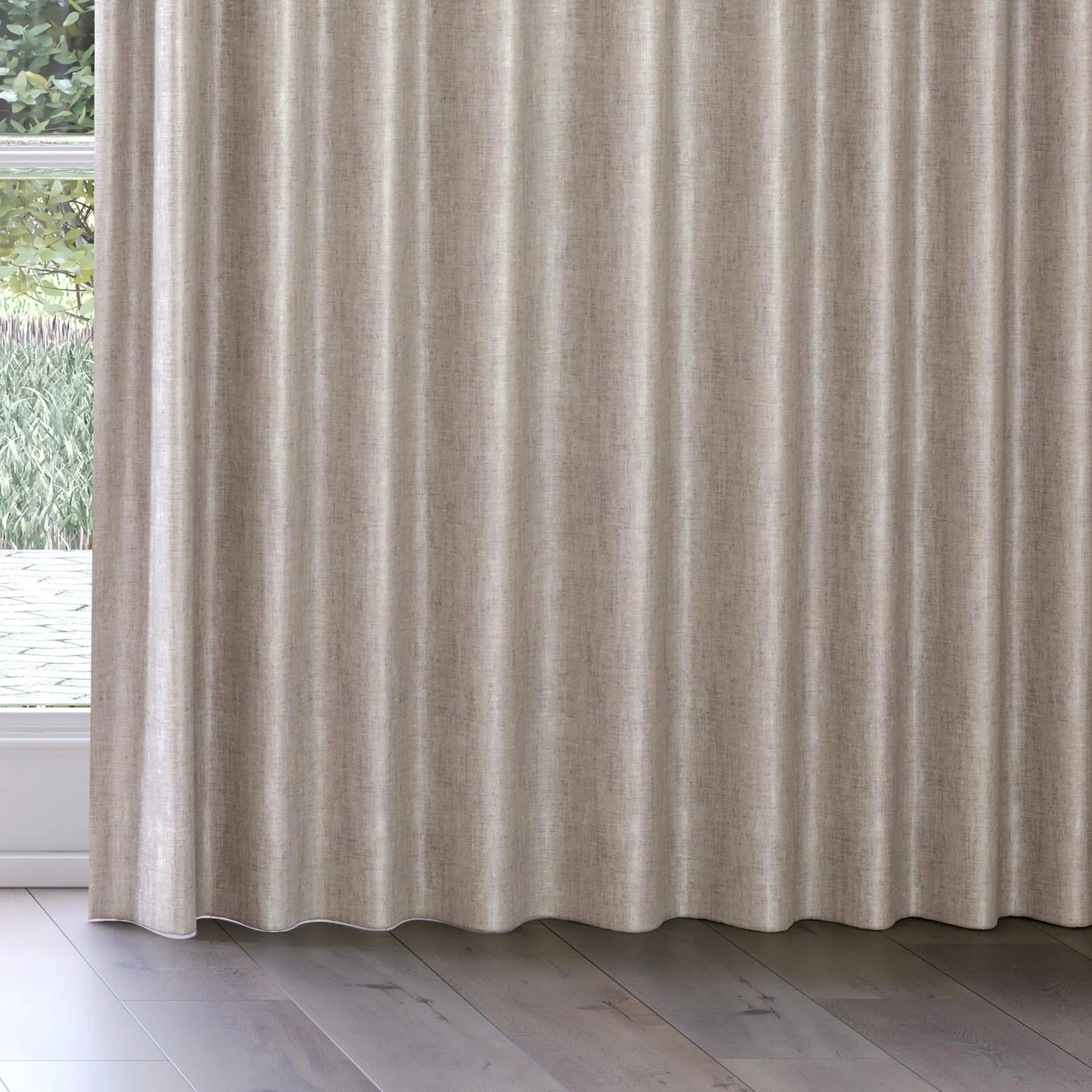 Bottom view of Nominee Dune, on curtain rail