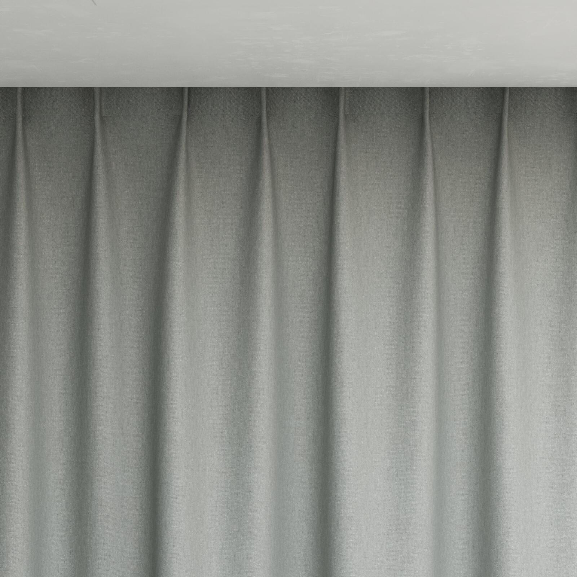 Top view of Infinite Seafoam, pinch pleat