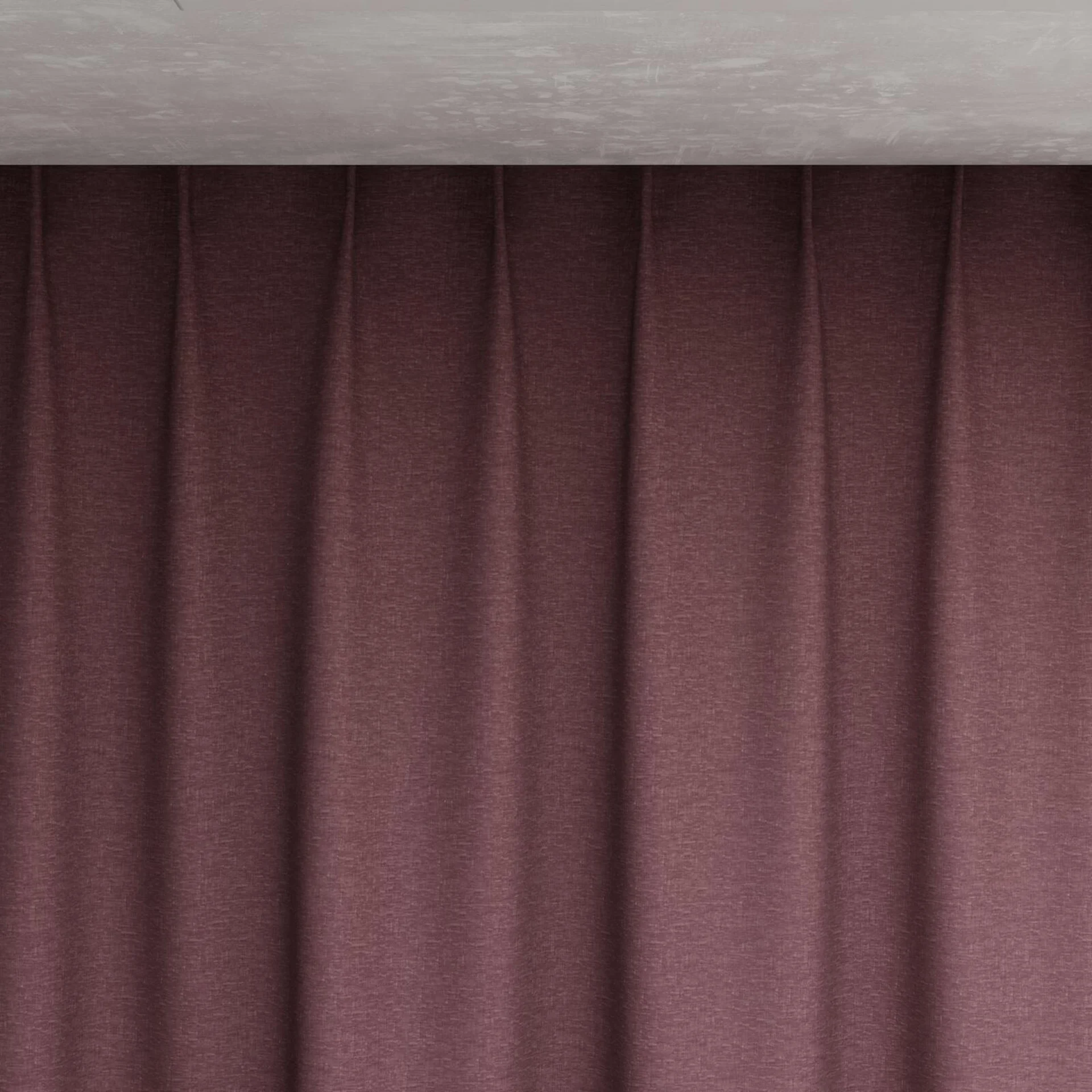 Top view of Coverlet Boudoir, pinch pleat
