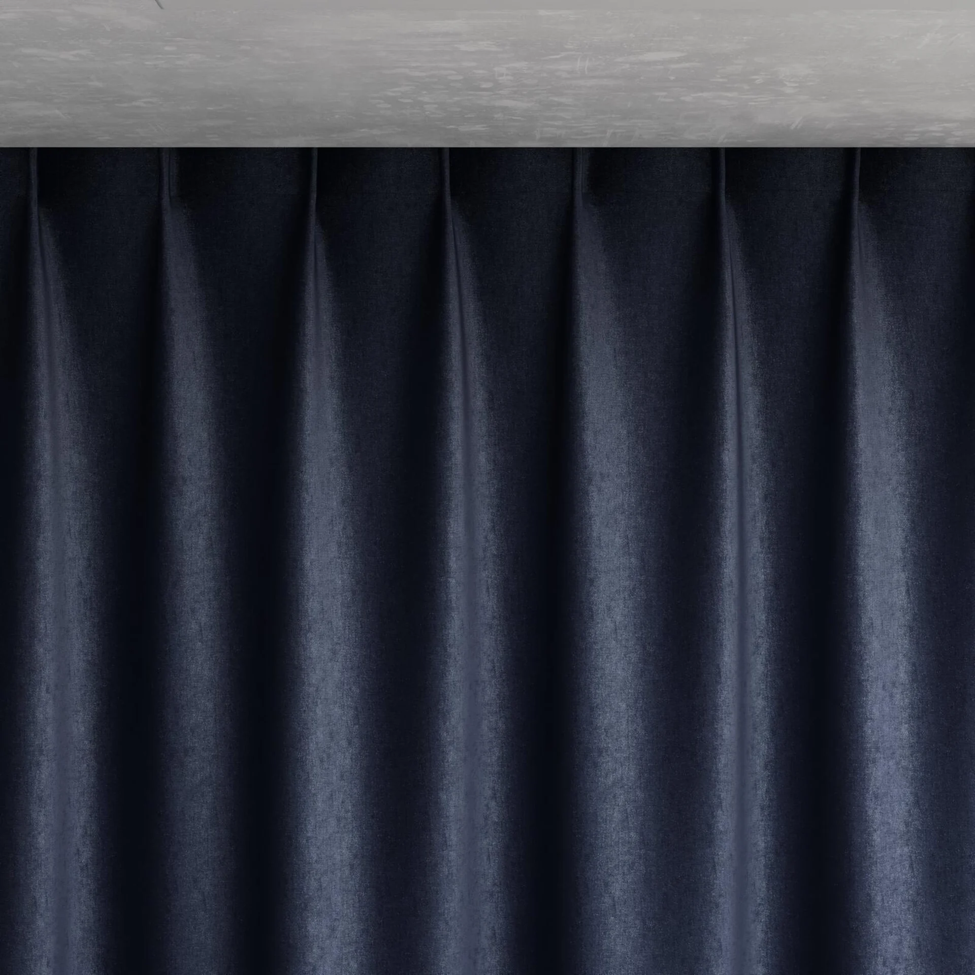 Top view of Recharge Indigo, pinch pleat