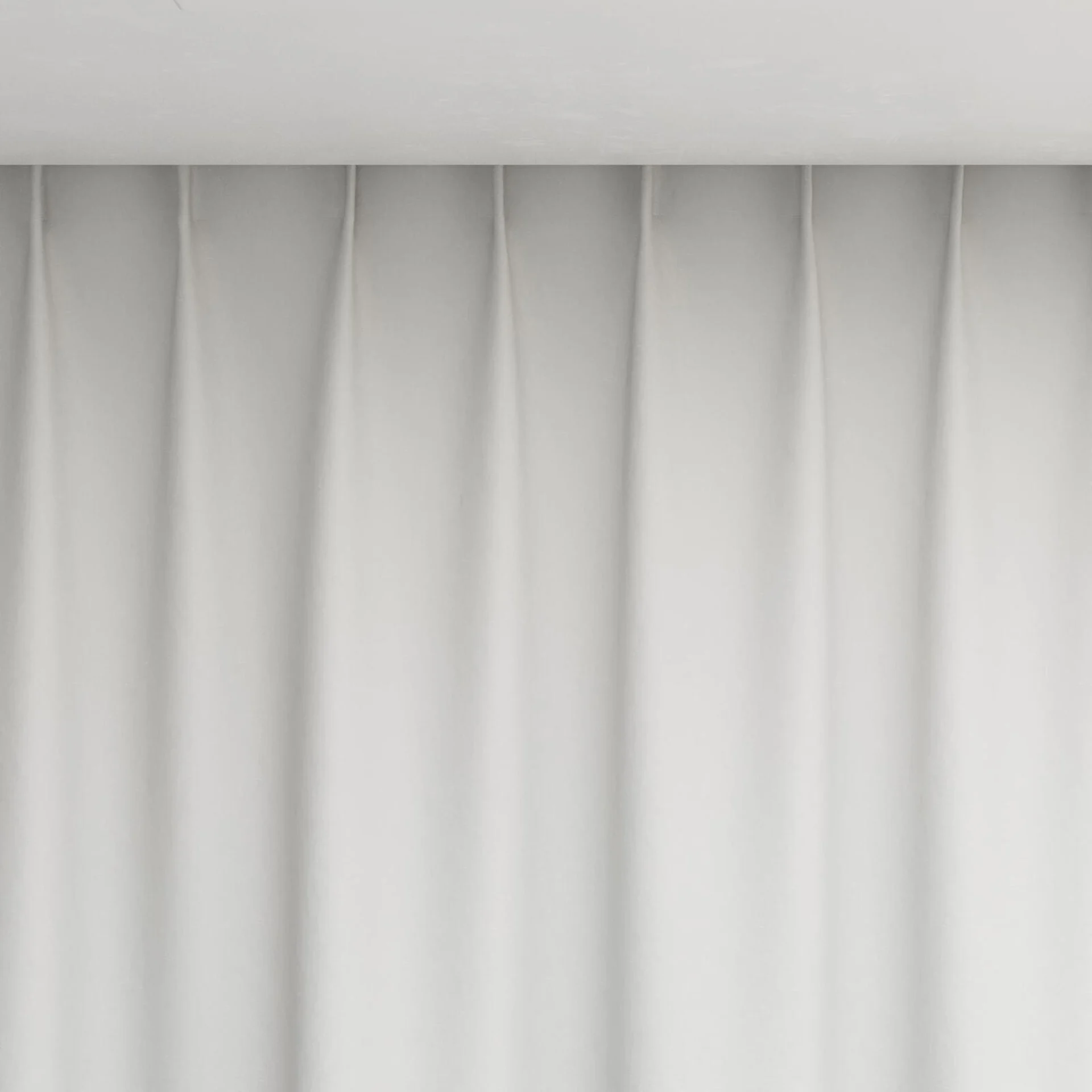 Top view of Eternal Blanc, pinch pleat