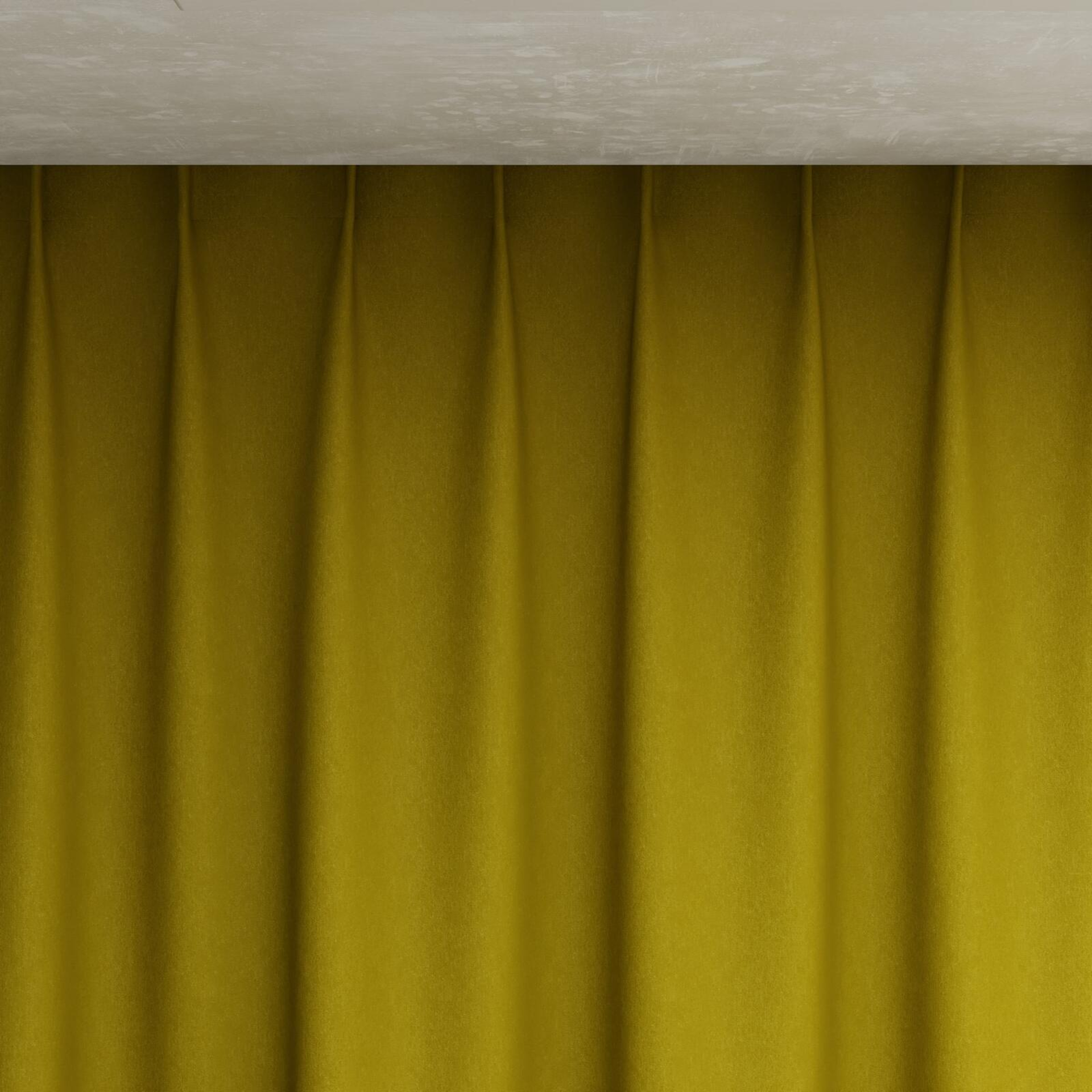 Top view of Luxo Moss, pinch pleat