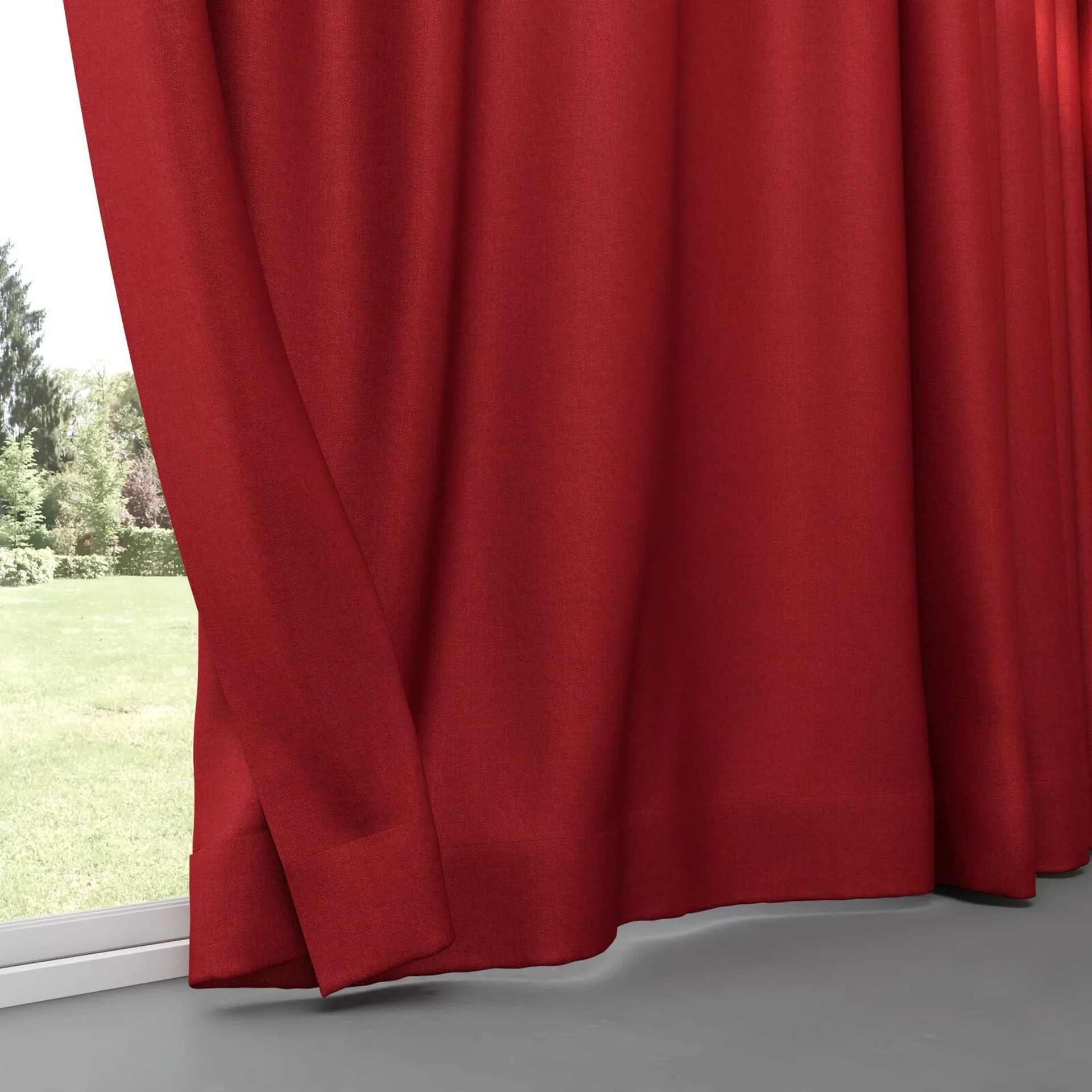 Bottom view of Jupiter Ribbon, pinch pleat