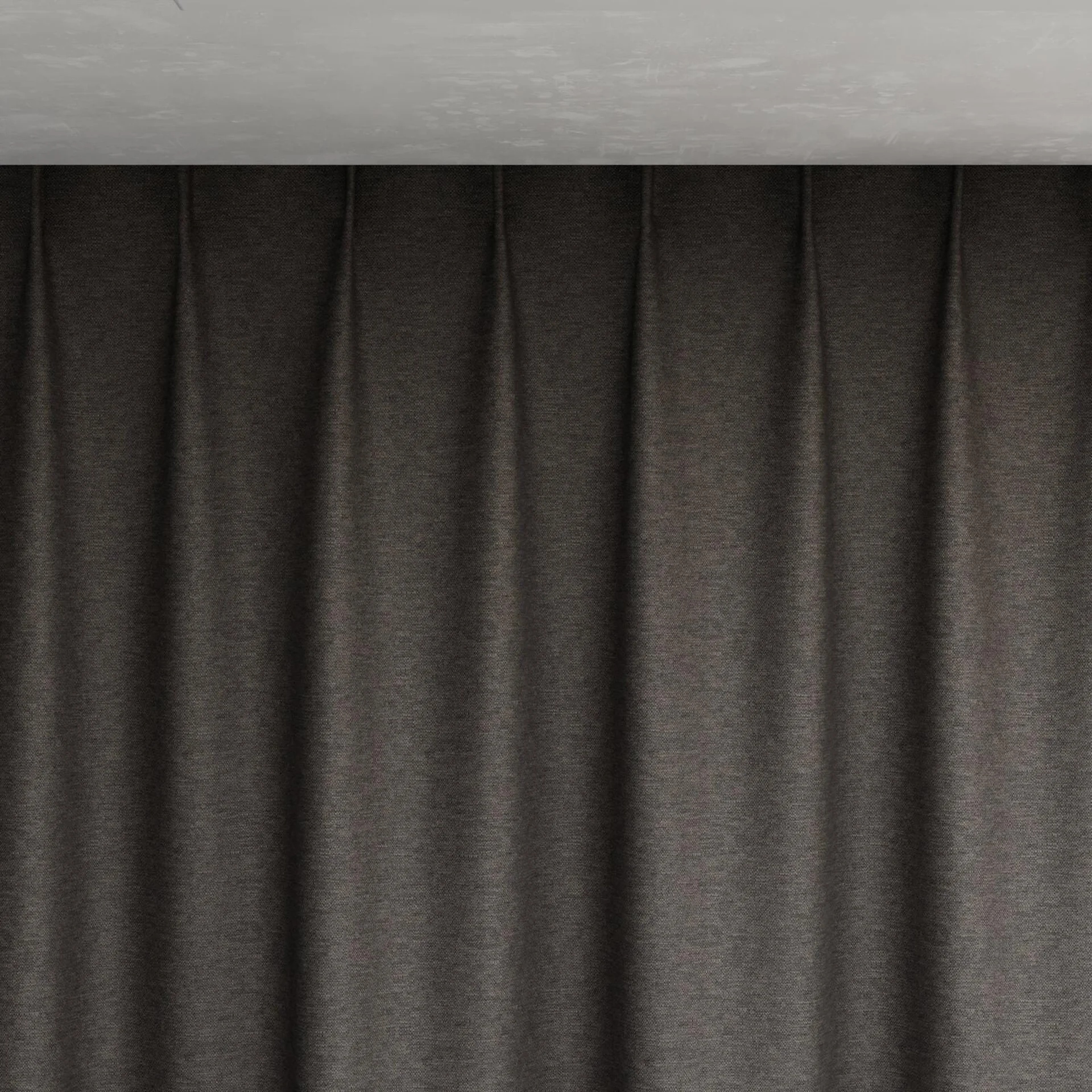 Top view of Colourwash Eco Truffle, pinch pleat